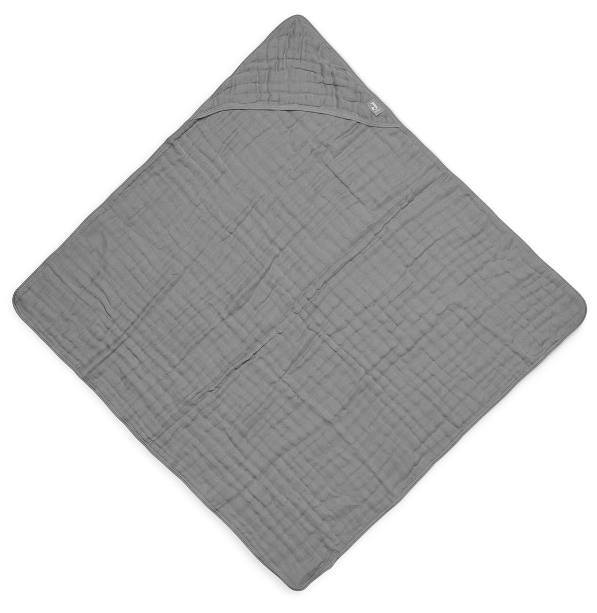 Jollein Badcape Muslin 75x75cm|Storm Grey