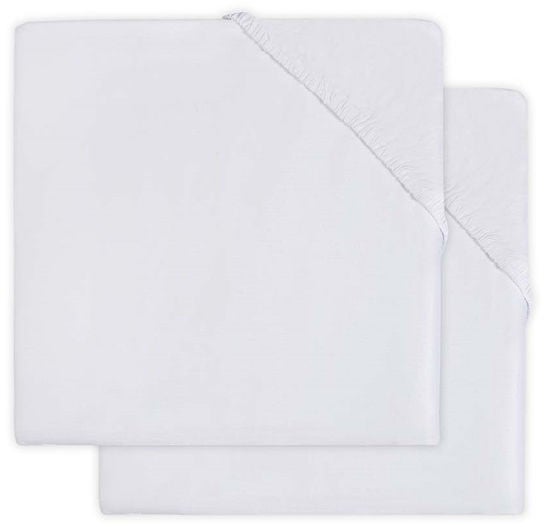 Jollein Dra-på-lakan 2-pack Bomull 40x80cm