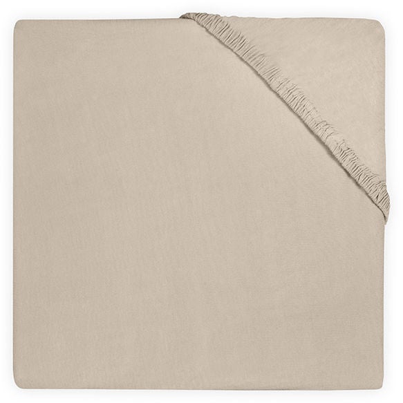 Jollein Dra-på-lakan Bomullsjersey 60x120cm|Nougat