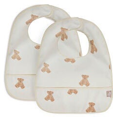 Jollein Haklapp Vattentät 2-Pack|Teddy Bear