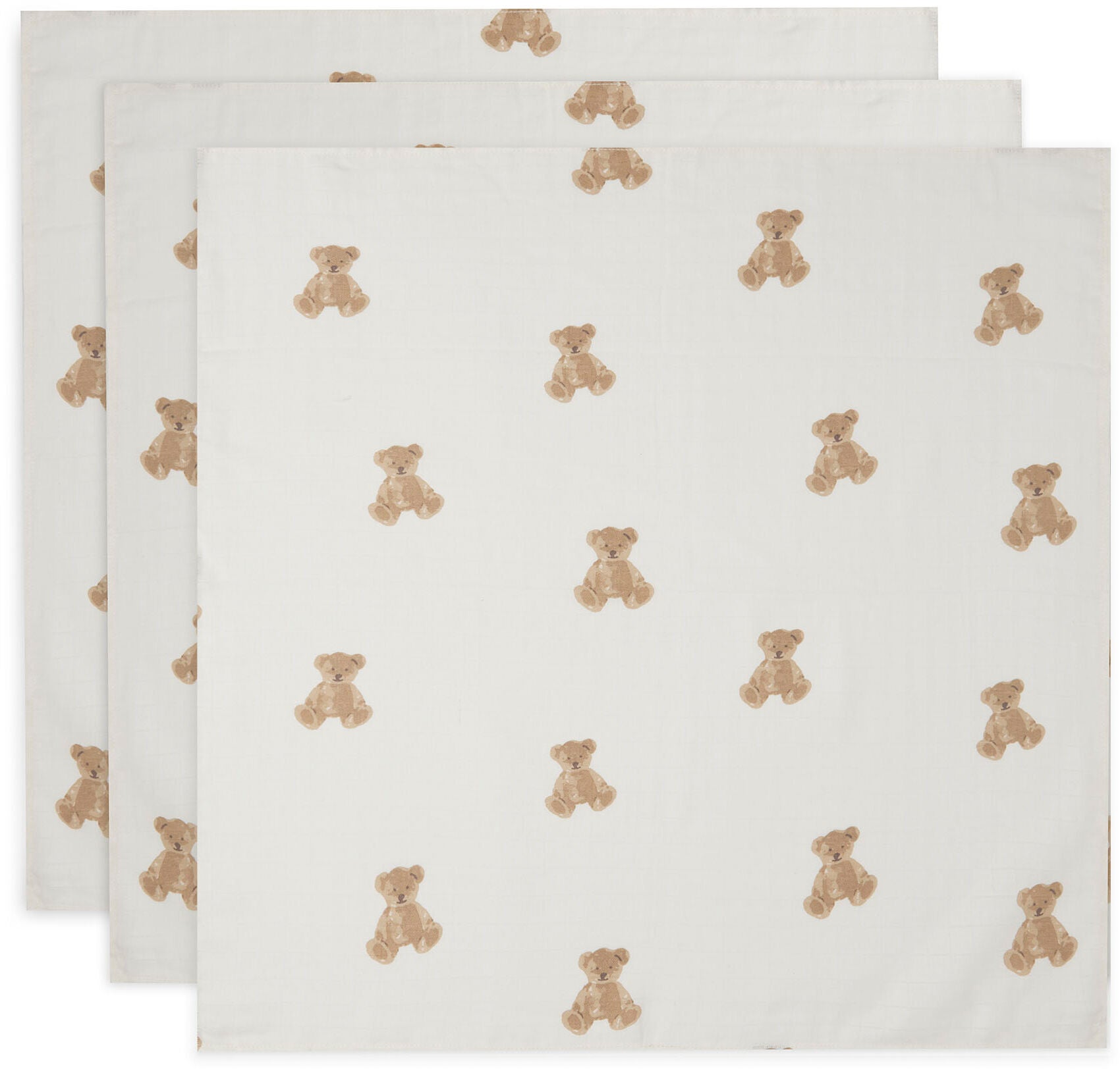 Jollein Muslinfilt 3-Pack|Teddy Bear