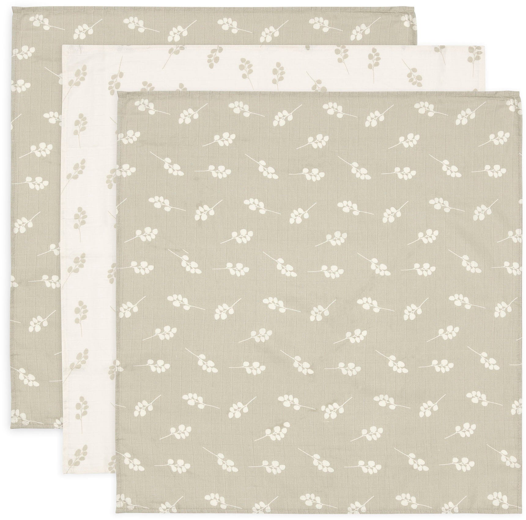 Jollein Muslinfilt 3-Pack|Twig Olive Green