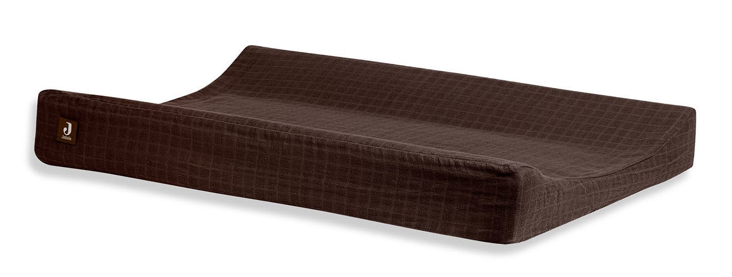 Jollein Skötbäddsöverdrag Vrinklad Muslin 50x70cm|Chestnut