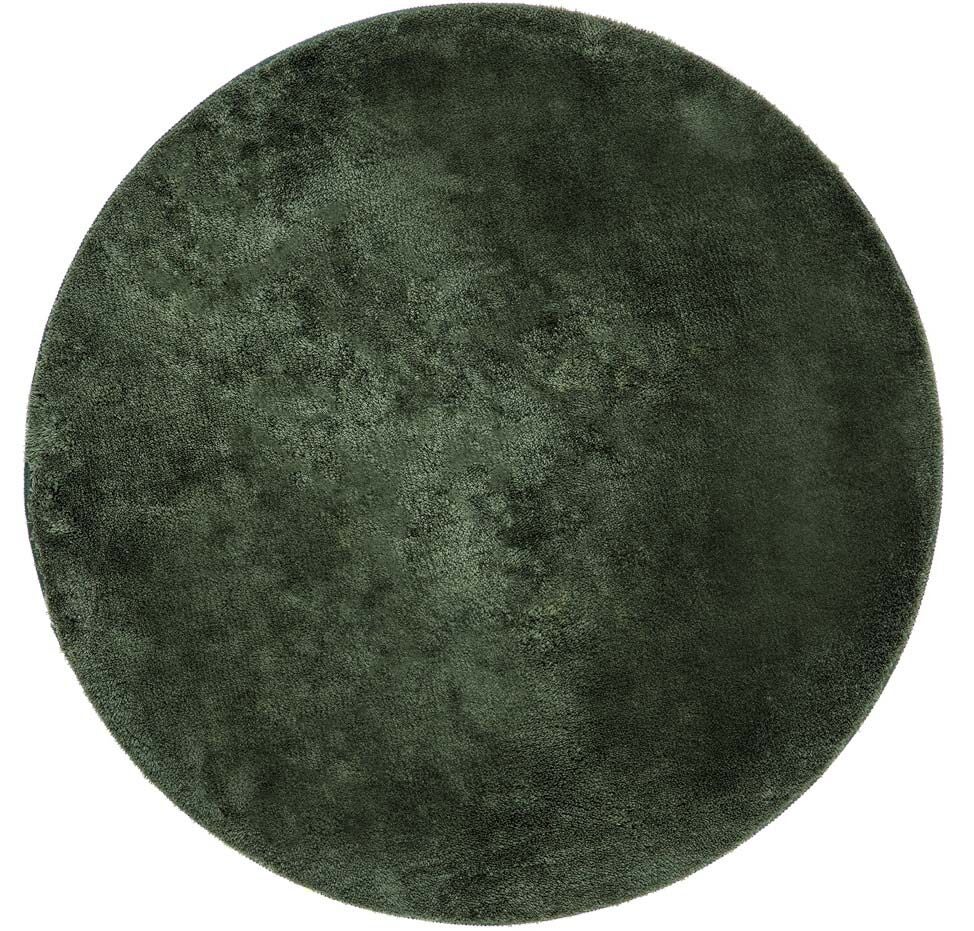 KM Carpets Cozy Rund Matta 160|Green