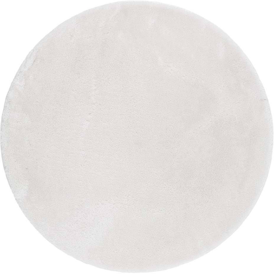 KM Carpets Cozy Rund Matta 160|White