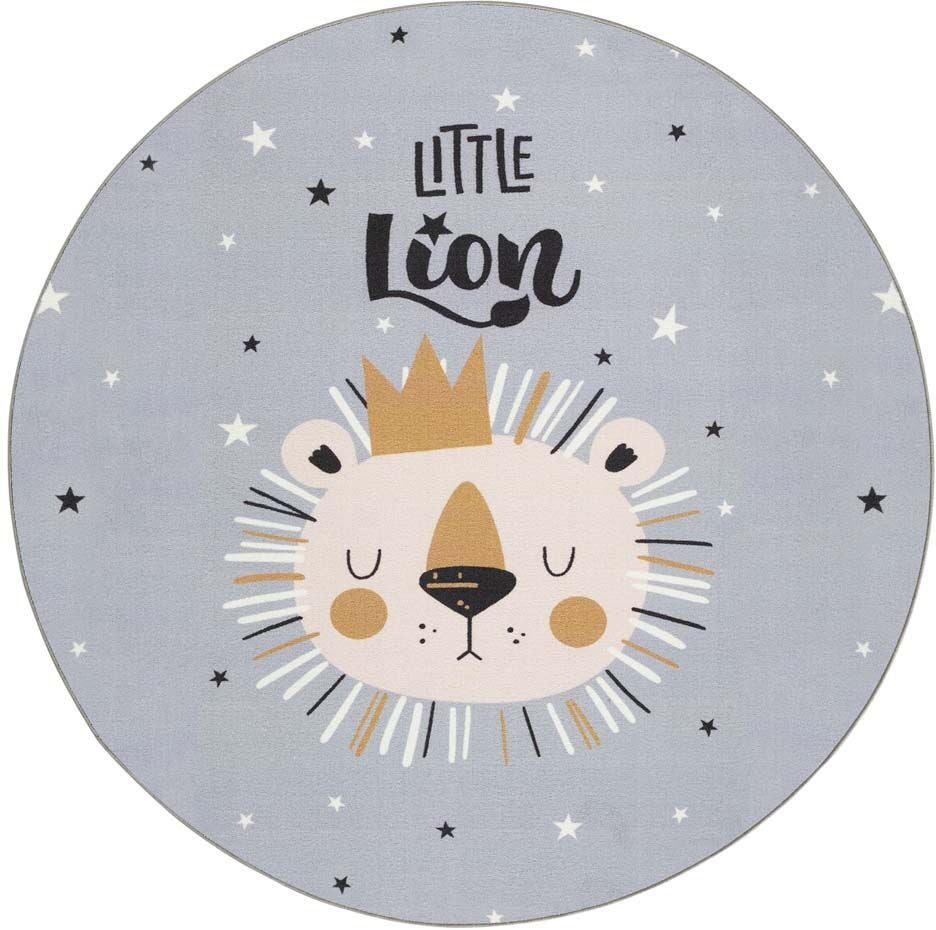 KMCarpets Little Lion Matta 120 cm|Grå