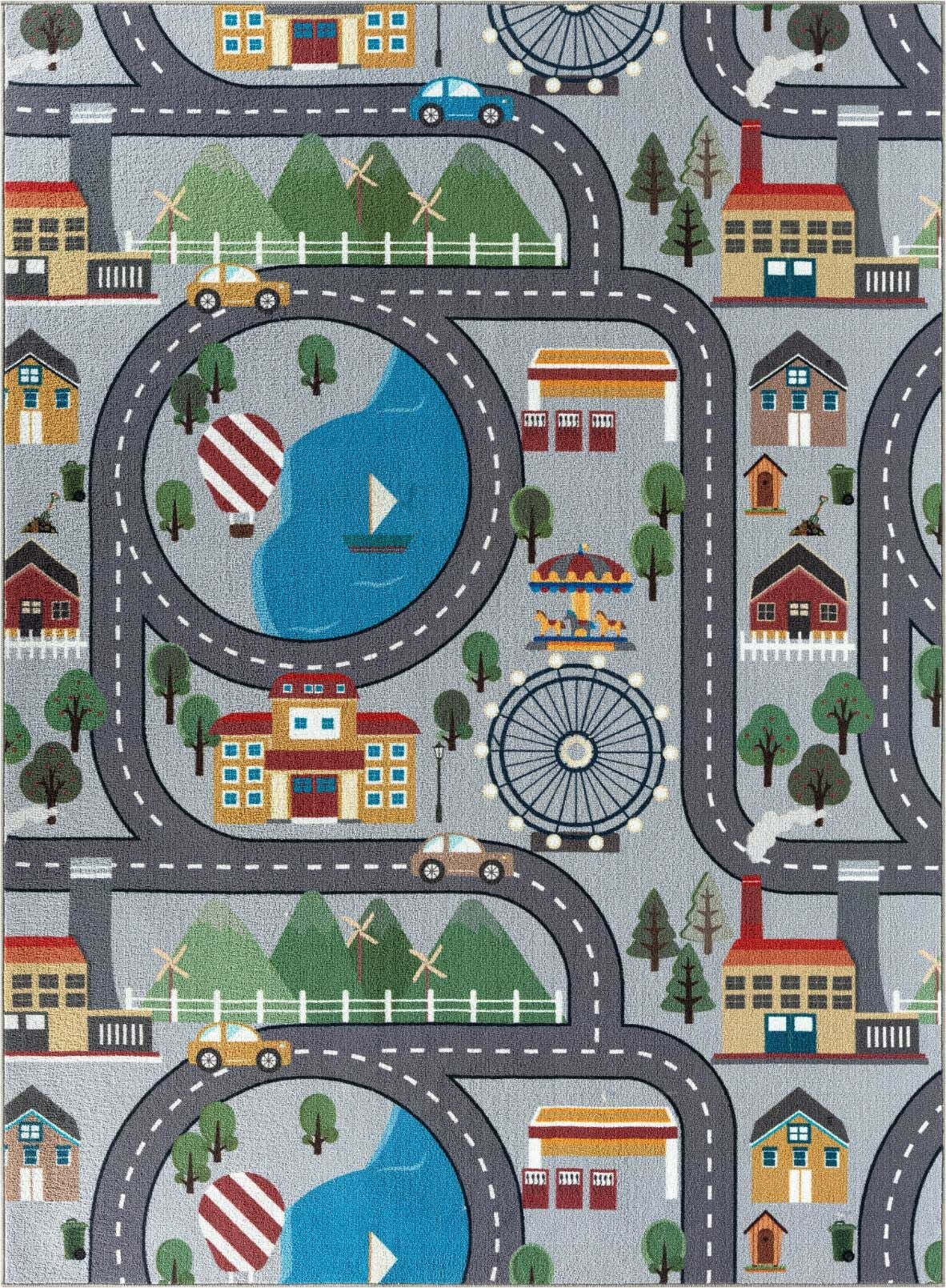 KMCarpets Vägmatta 120x160 cm|Grå