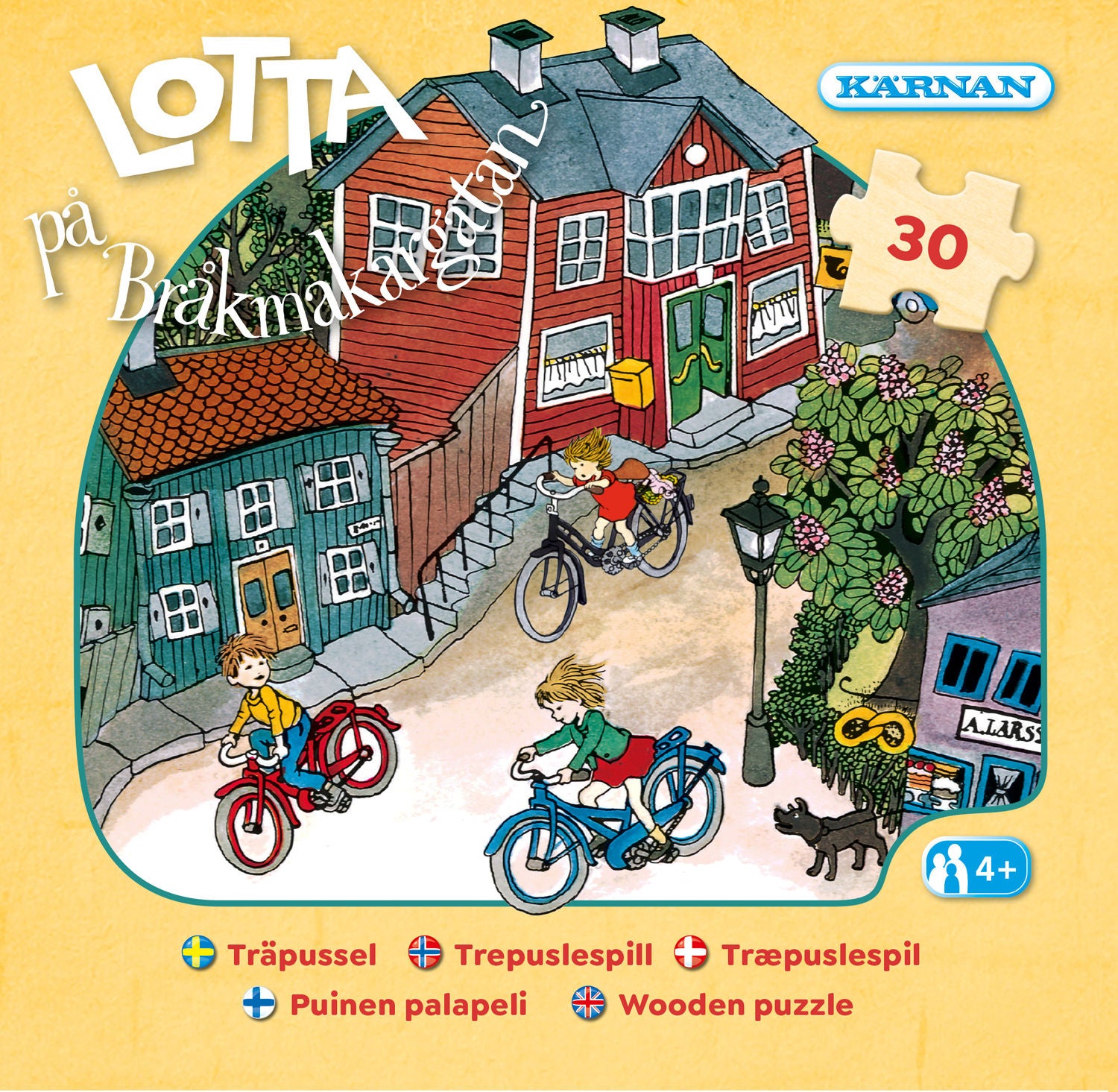 Kärnan Lotta På Bråkmakargatan Askpussel I Trä 40 Bitar|
