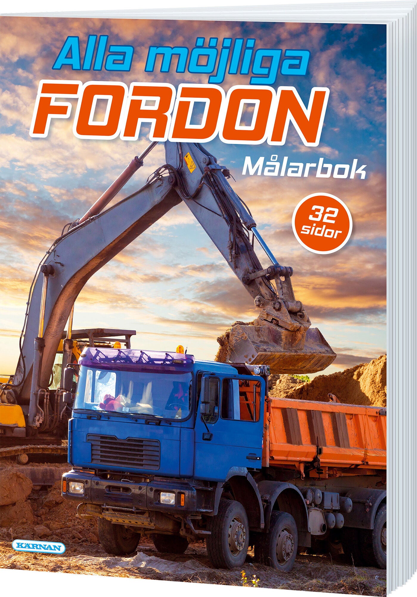 Kärnan Målarbok Alla möjliga fordon|