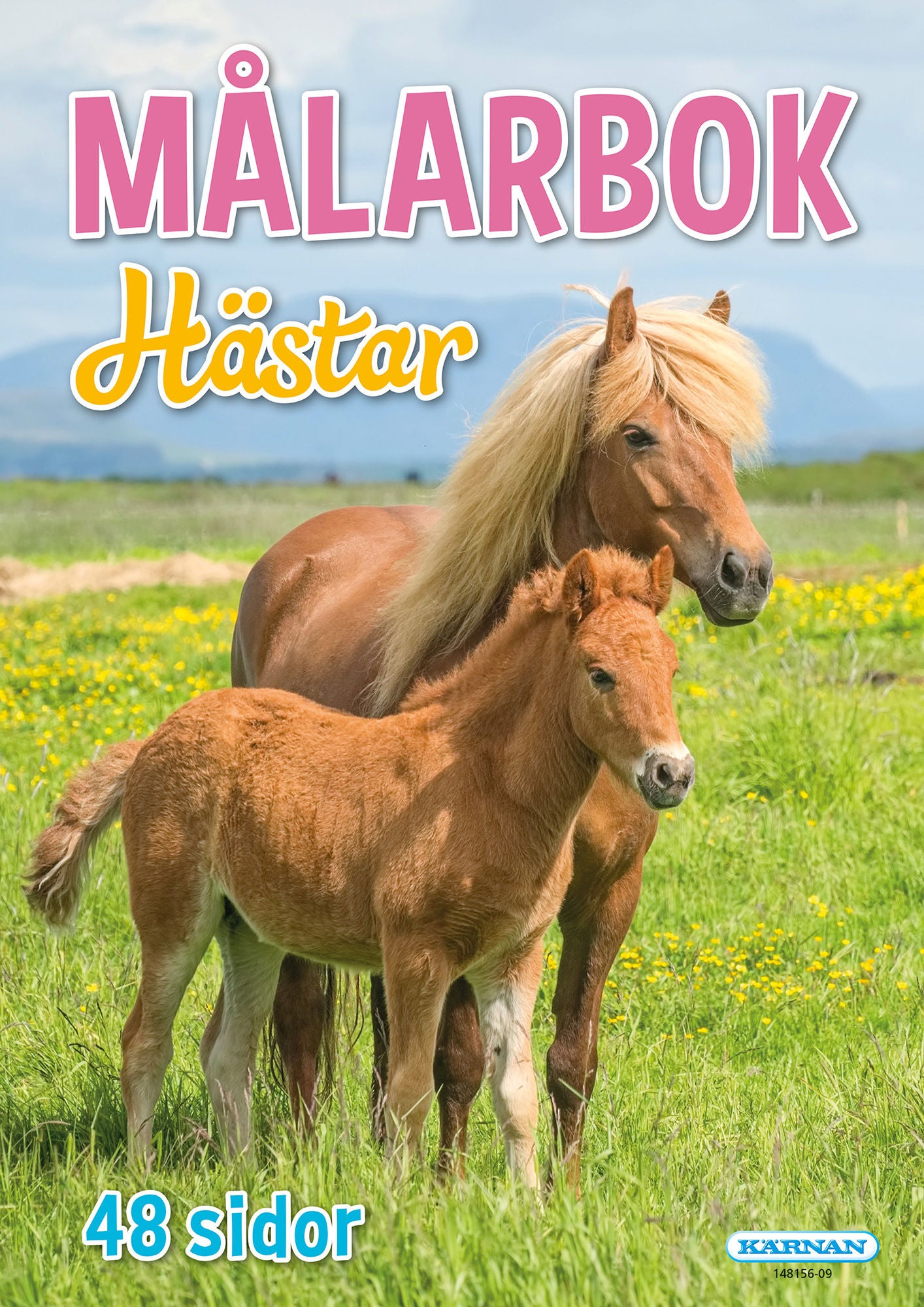 Kärnan Målarbok Hästar