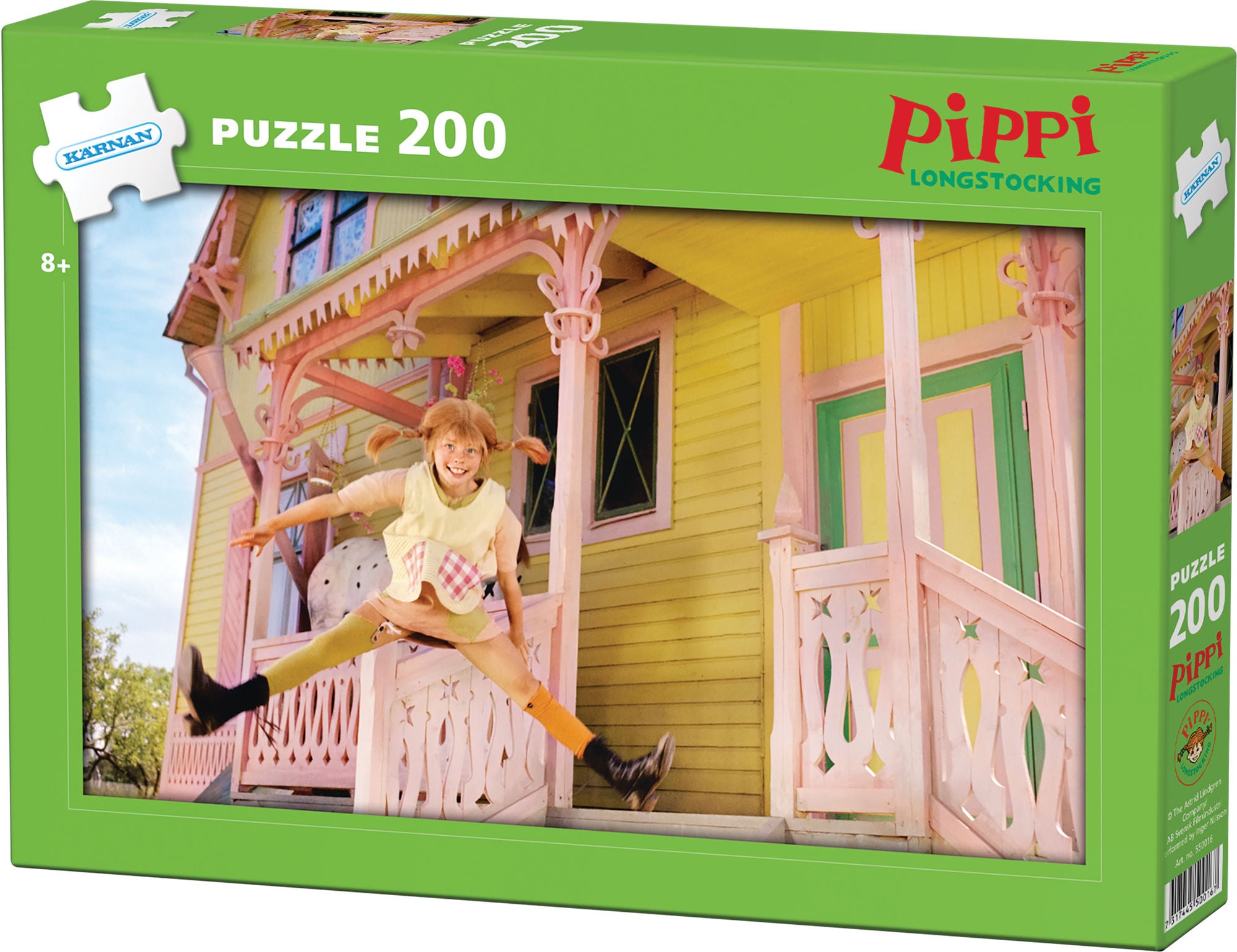 Kärnan Pippi Långstrump Pussel 200 Bitar