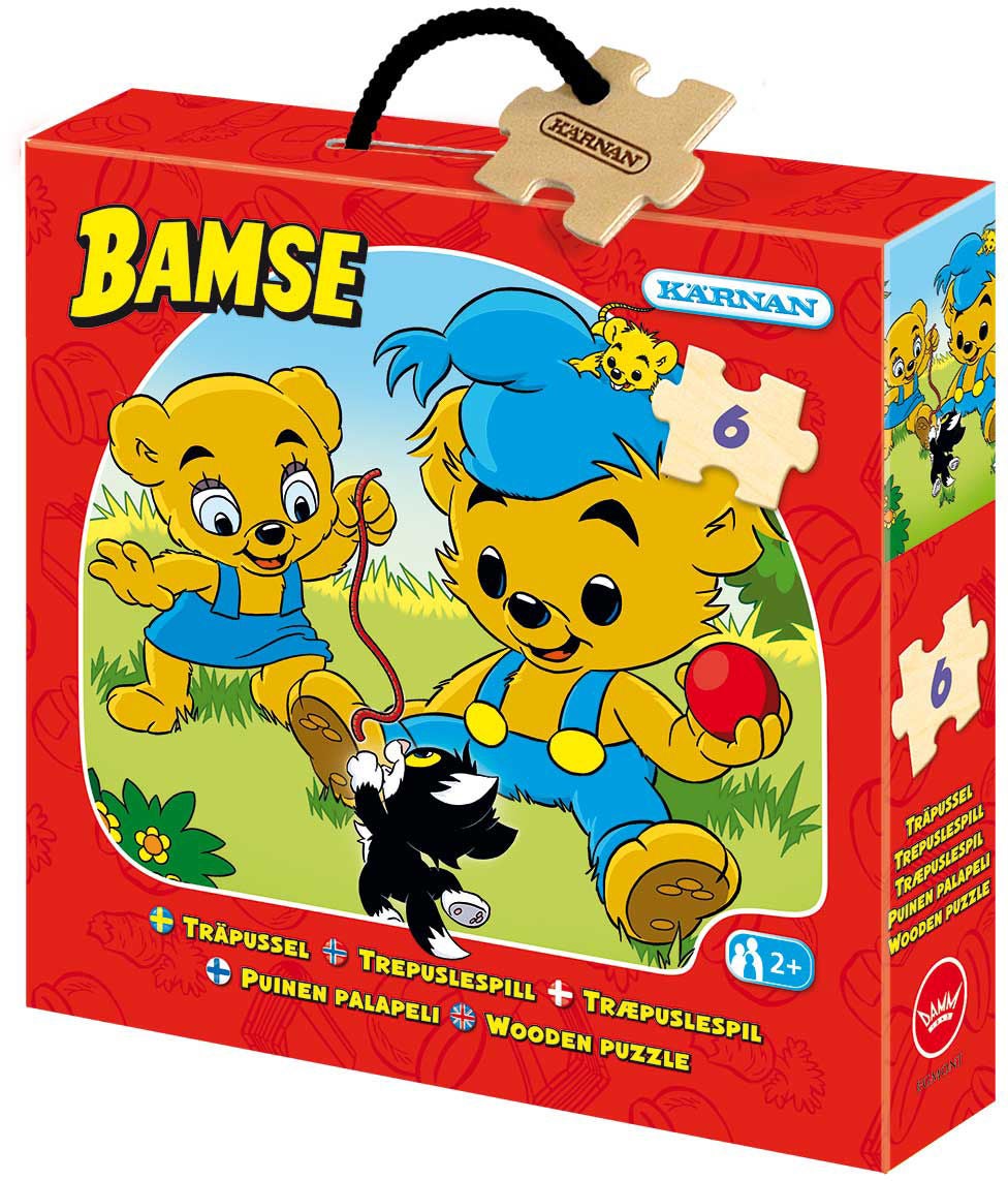 Kärnan Pussel Ask 6 Bit Bamse