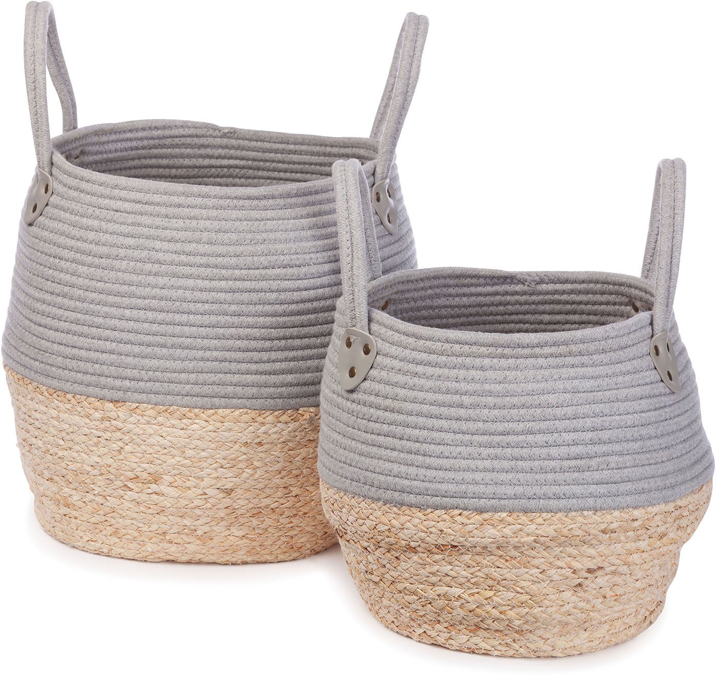 KidsDepot Kori Förvaringskorg 2-pack|Grey/Natural