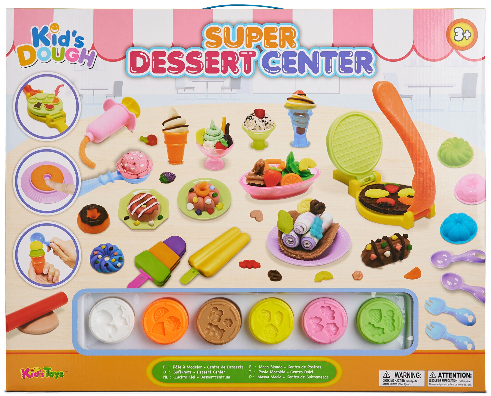 KidsDough Super Dessert Center Leklera|Flerfärgad