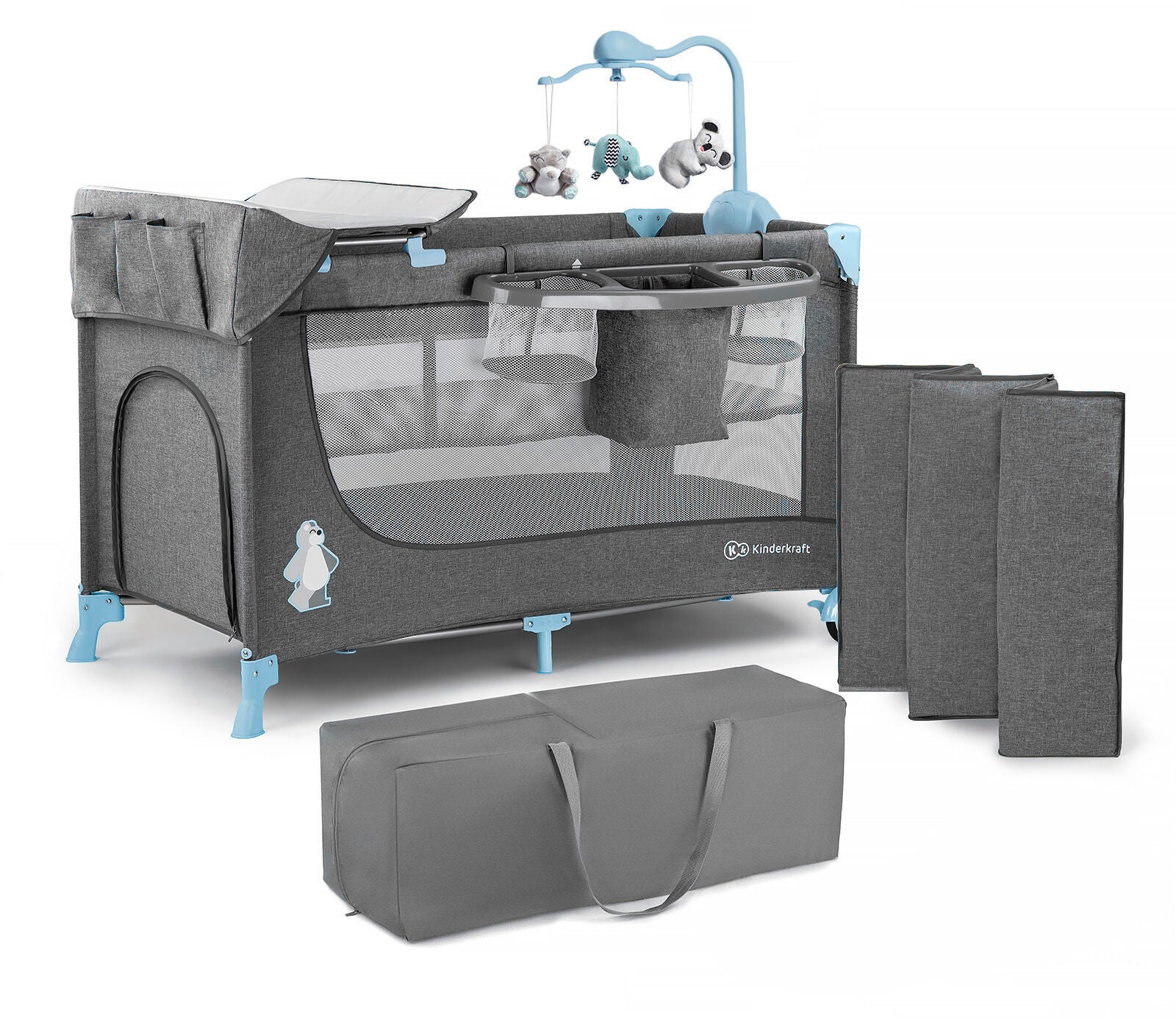 Kinderkraft Joy Resesäng|Blå