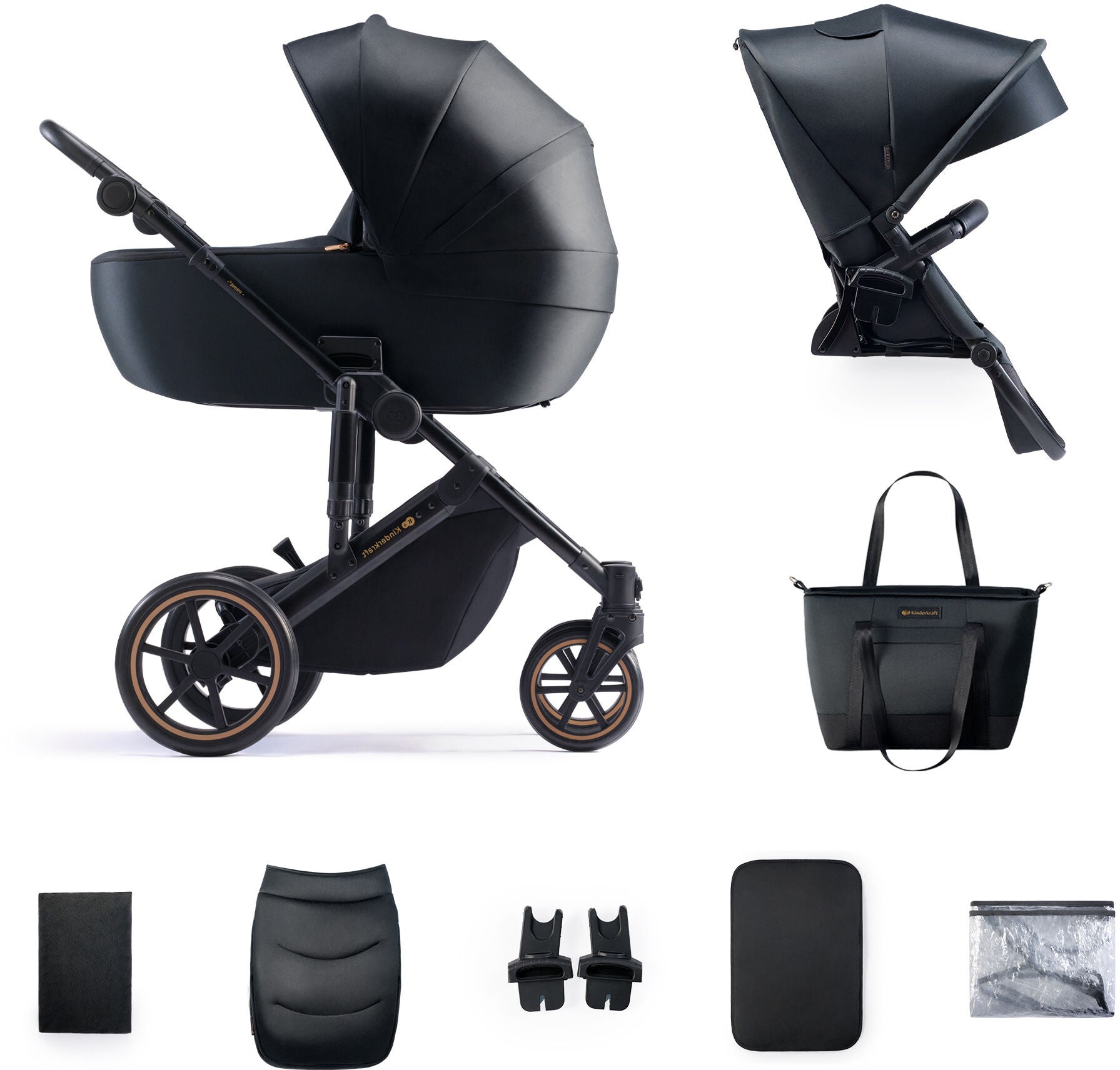 Kinderkraft Prime 2 2-in-1 Duovagn|Venezian Black