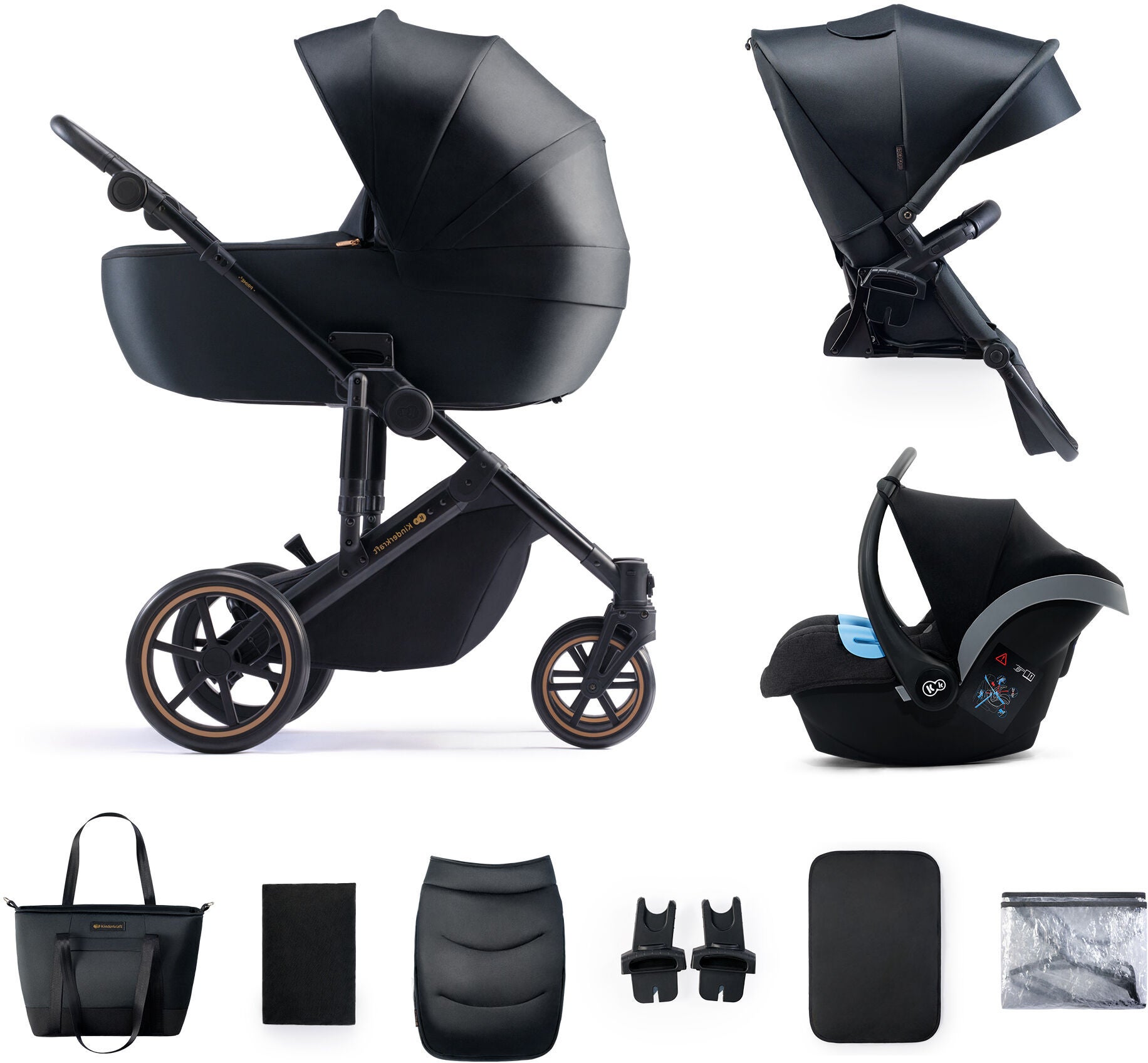 Kinderkraft Prime 2 3-in-1 Duovagn|Venezian Black