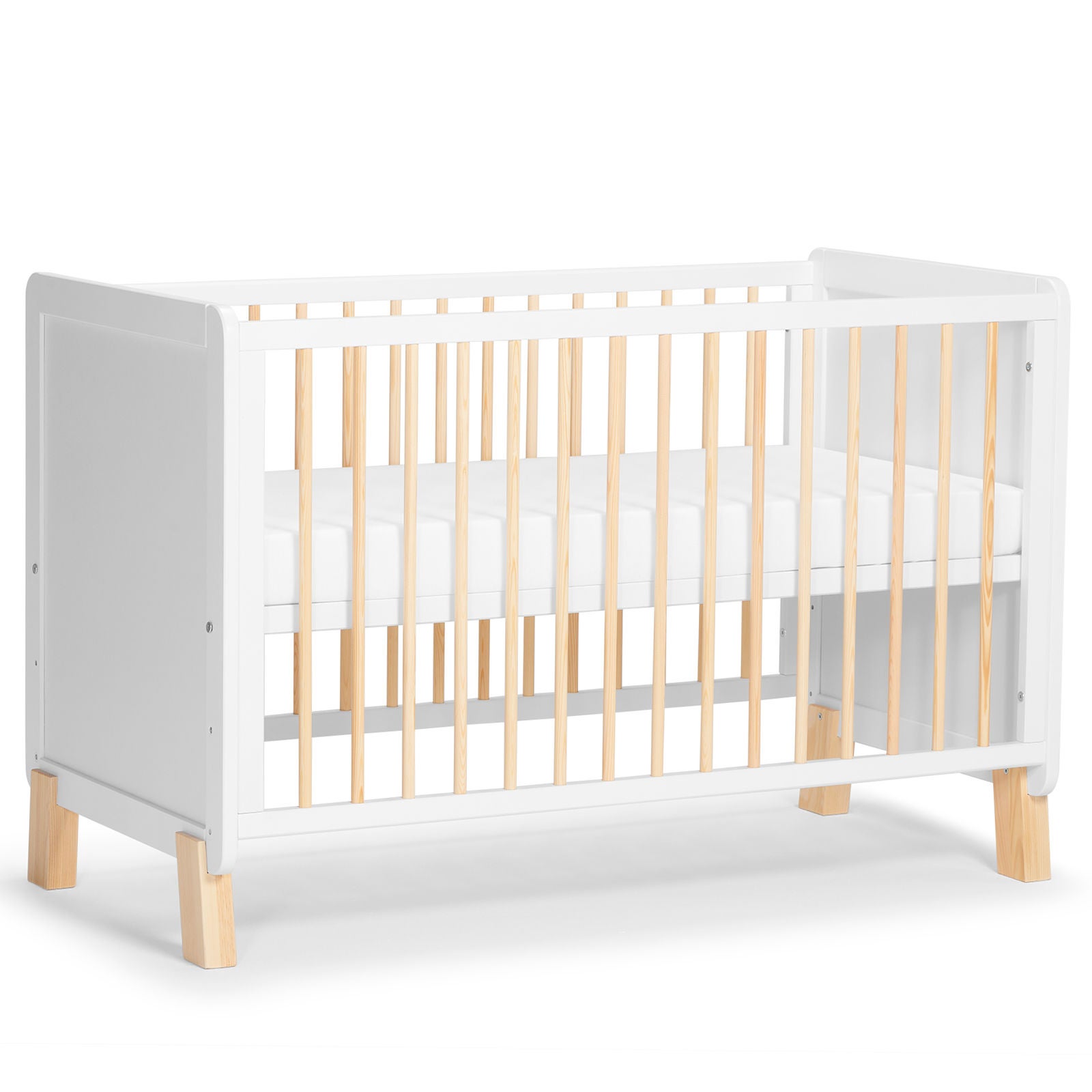 Kinderkraft Spjälsäng Nico|White
