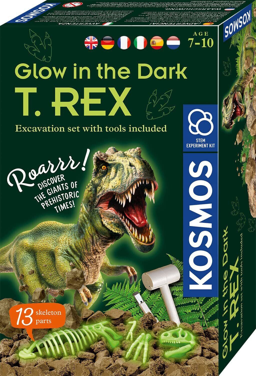 Kosmos Självlysande T-Rex Utgrävningskit|