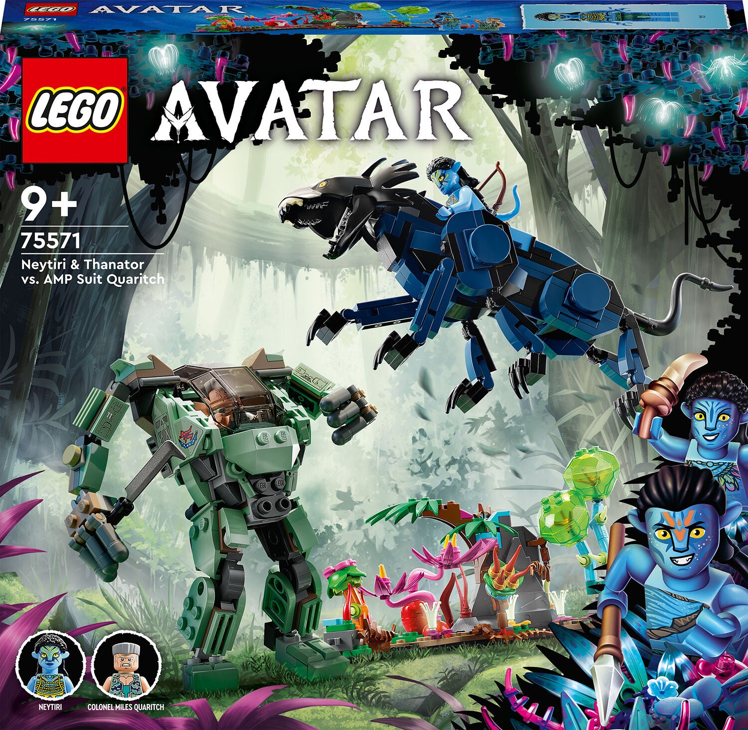 LEGO Avatar 75571  Neytiri och Thanator mot AMP Suit Quaritch|