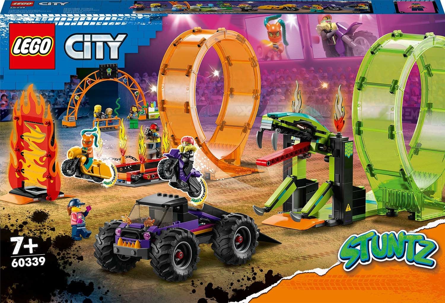 LEGO City 60339 Stuntarena Med Dubbelloop|