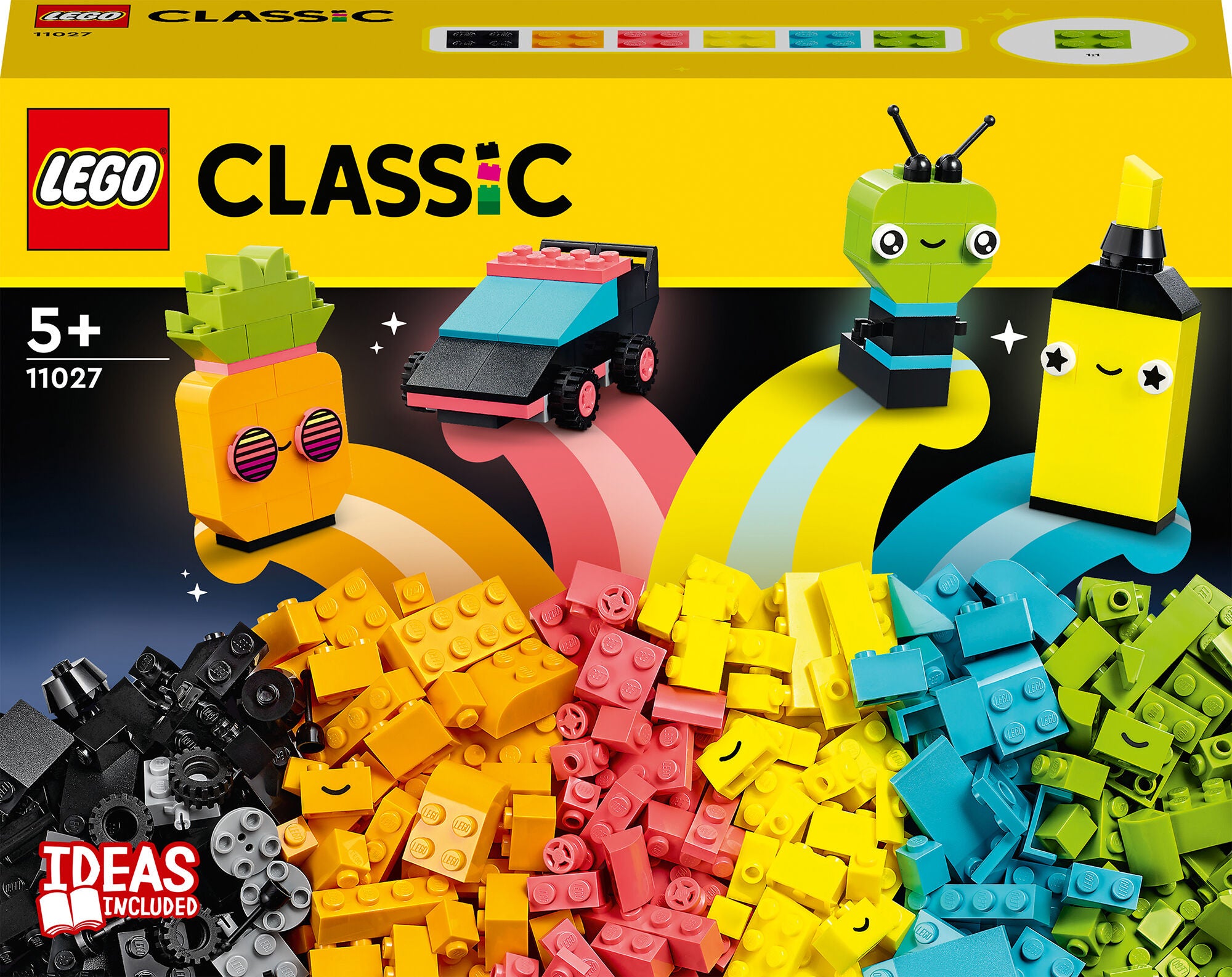 LEGO Classic 11027 Kreativt skoj med neonfärger|