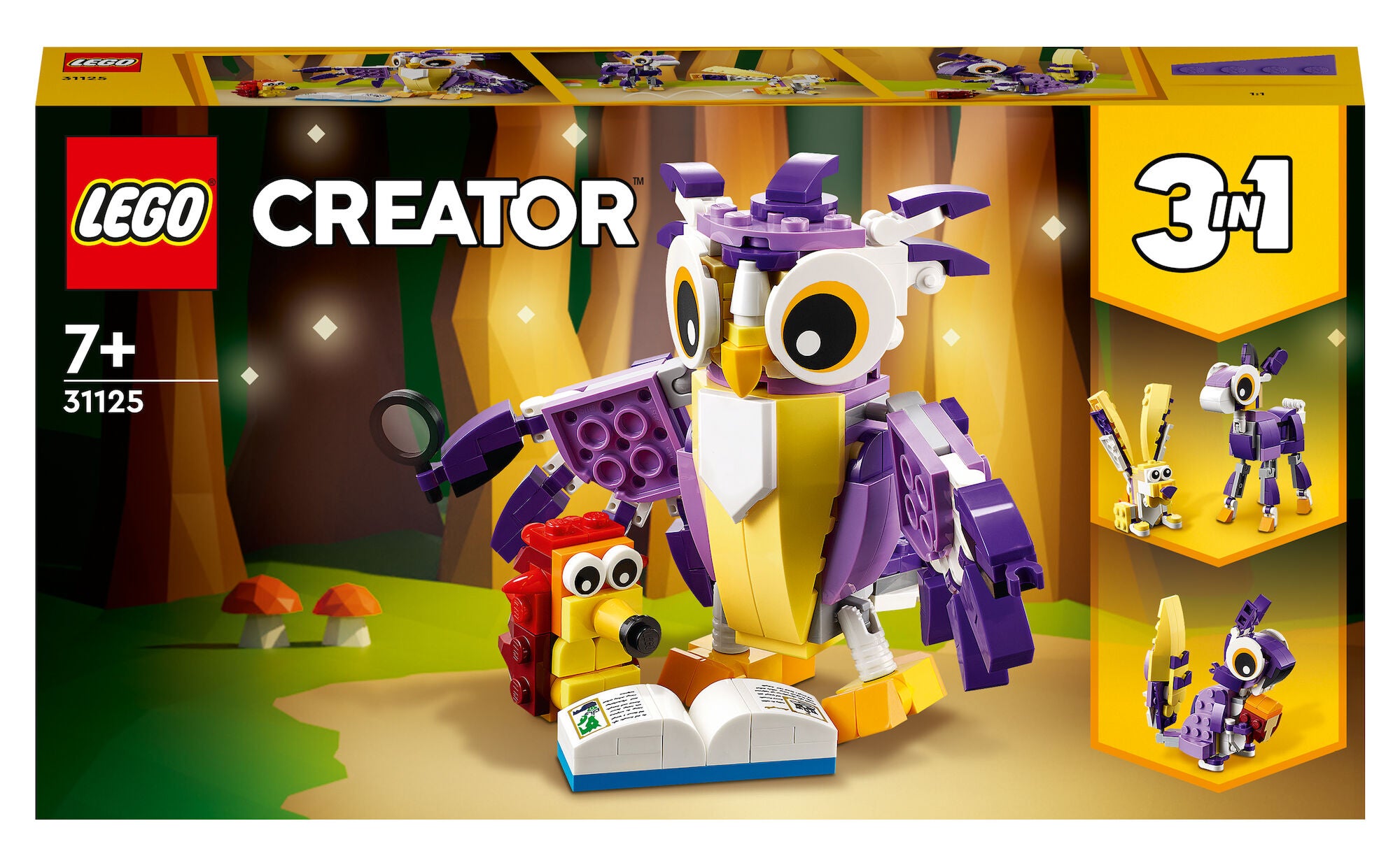 LEGO Creator 3-in-1 31125 Fantasiskogsvarelser|