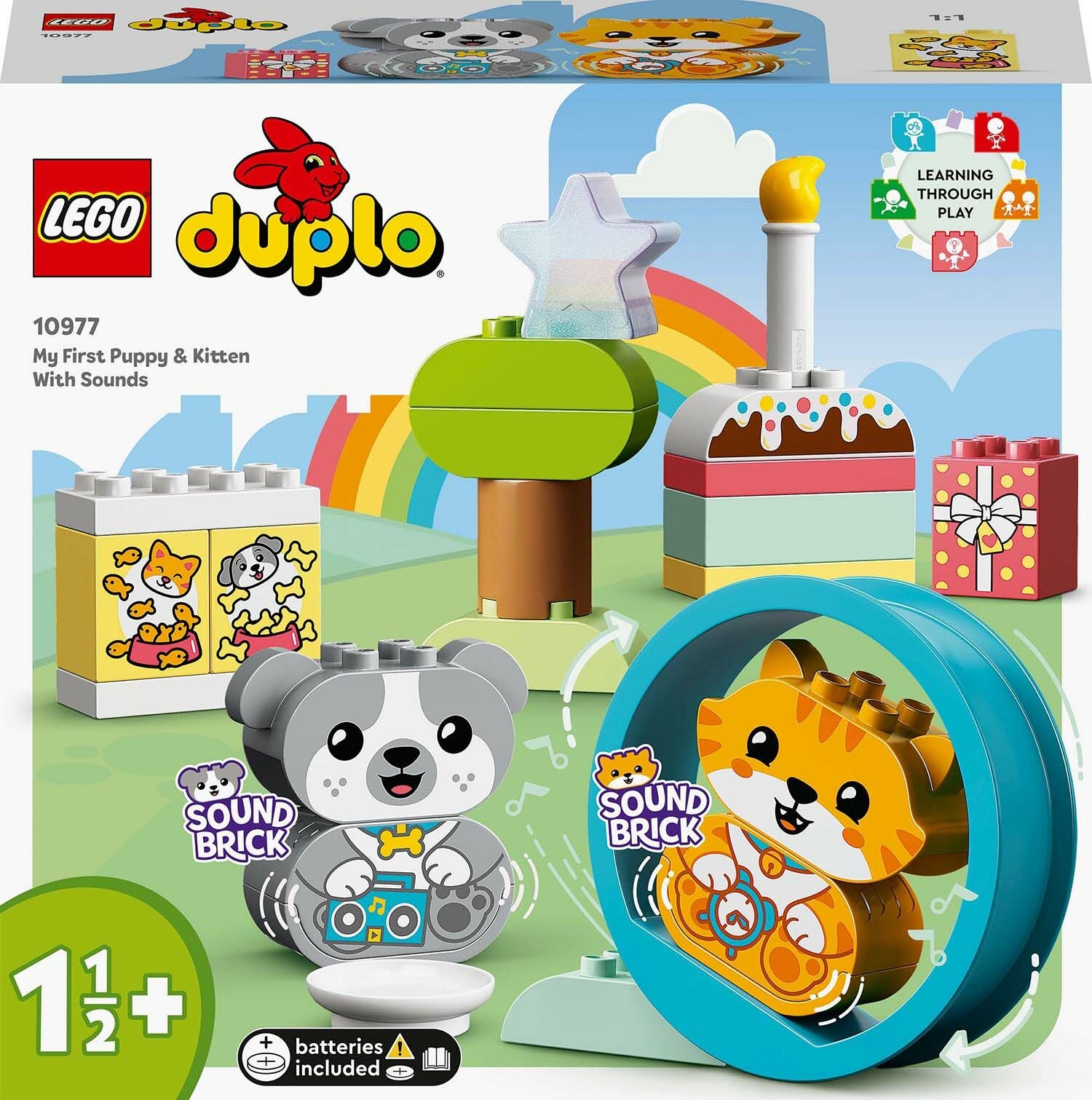 LEGO DUPLO 10977 Min Första Hundvalp &  Kattunge Med Ljud|