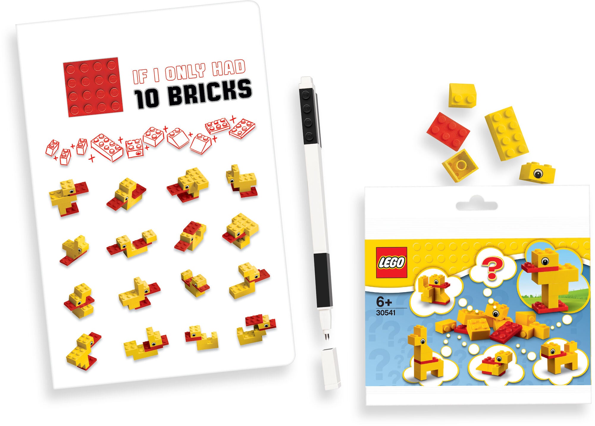 LEGO Duck Build Anteckningsbok med Gelpenna|