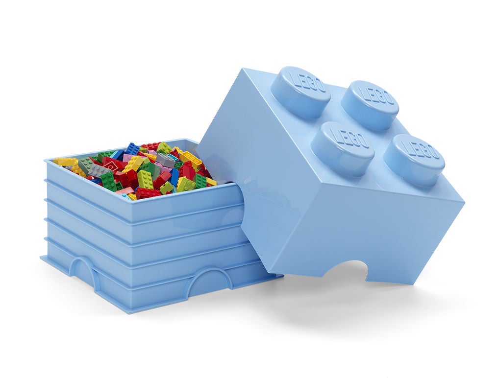 LEGO Förvaring 4 Ljusblå|