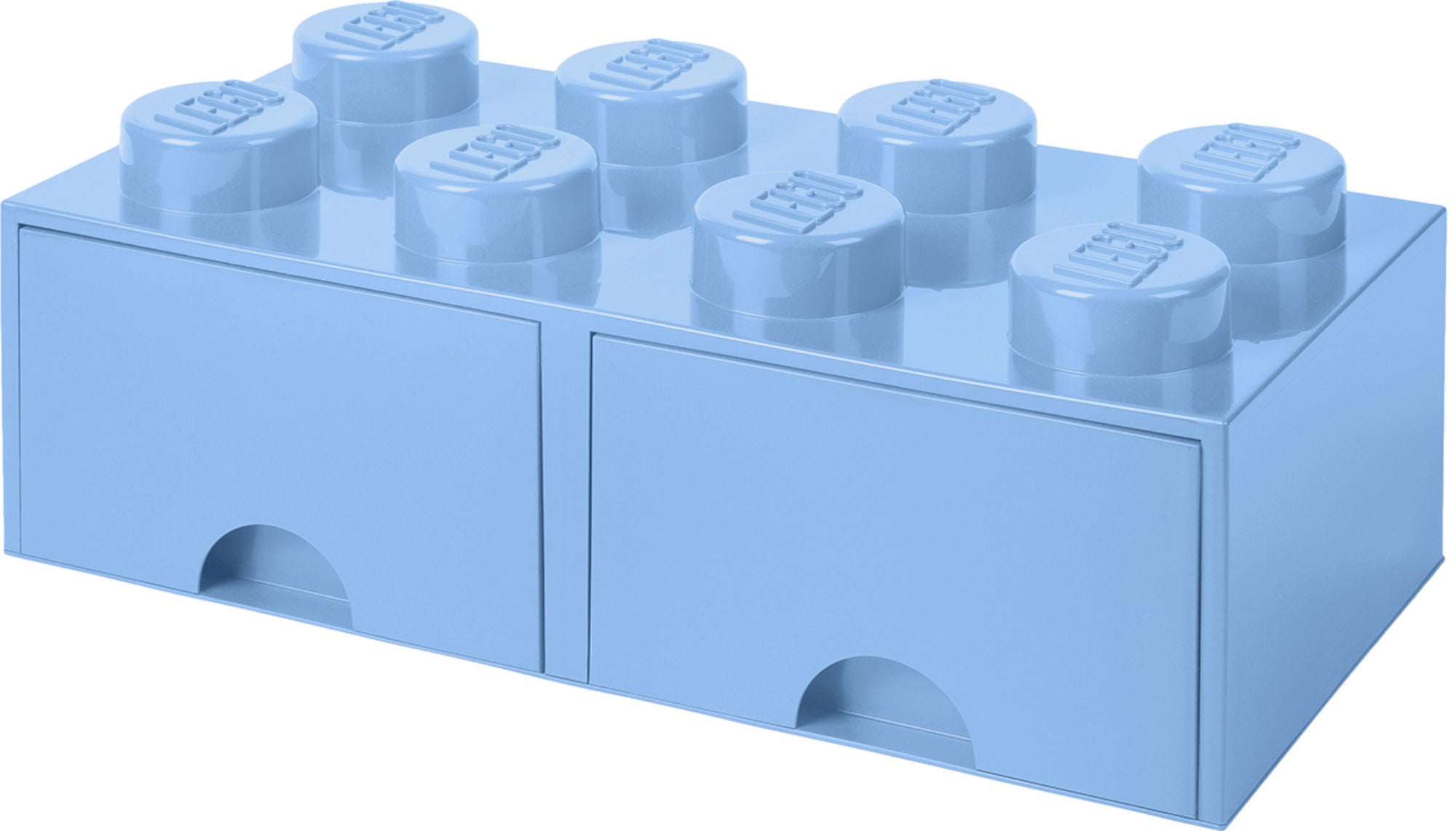 LEGO Förvaring med låda 8|Ljusblå