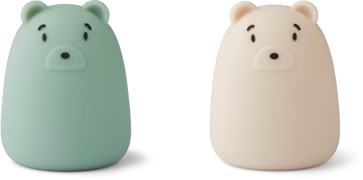 LIEWOOD Callie Nattlampa 2-Pack|Mr Bear Peppermint/ Sandy
