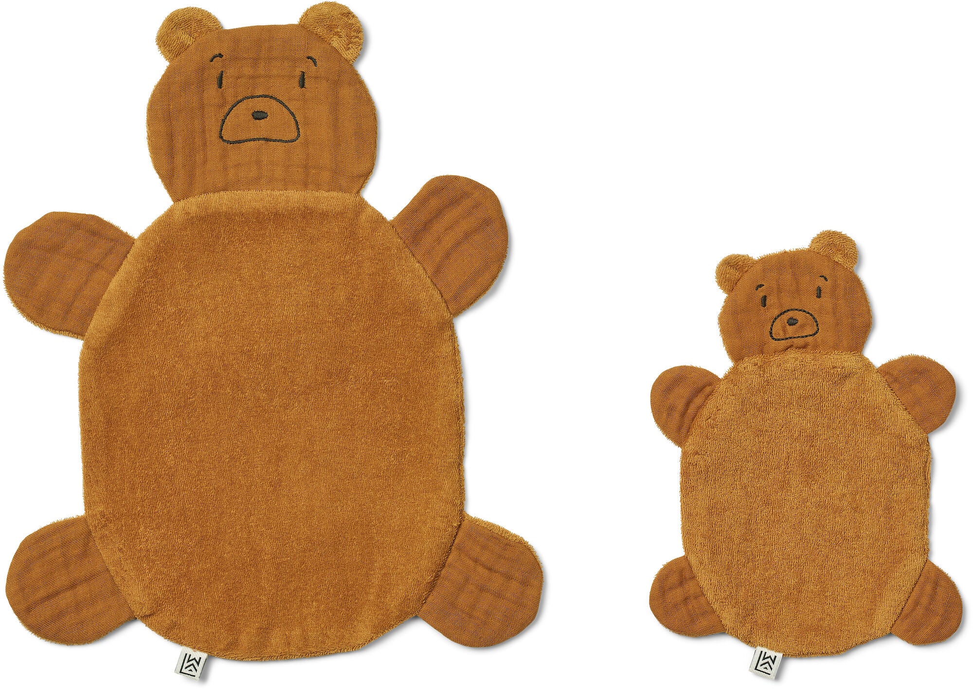 LIEWOOD Janai Snuttefilt 2-Pack|Mr Bear/Golden Caramel