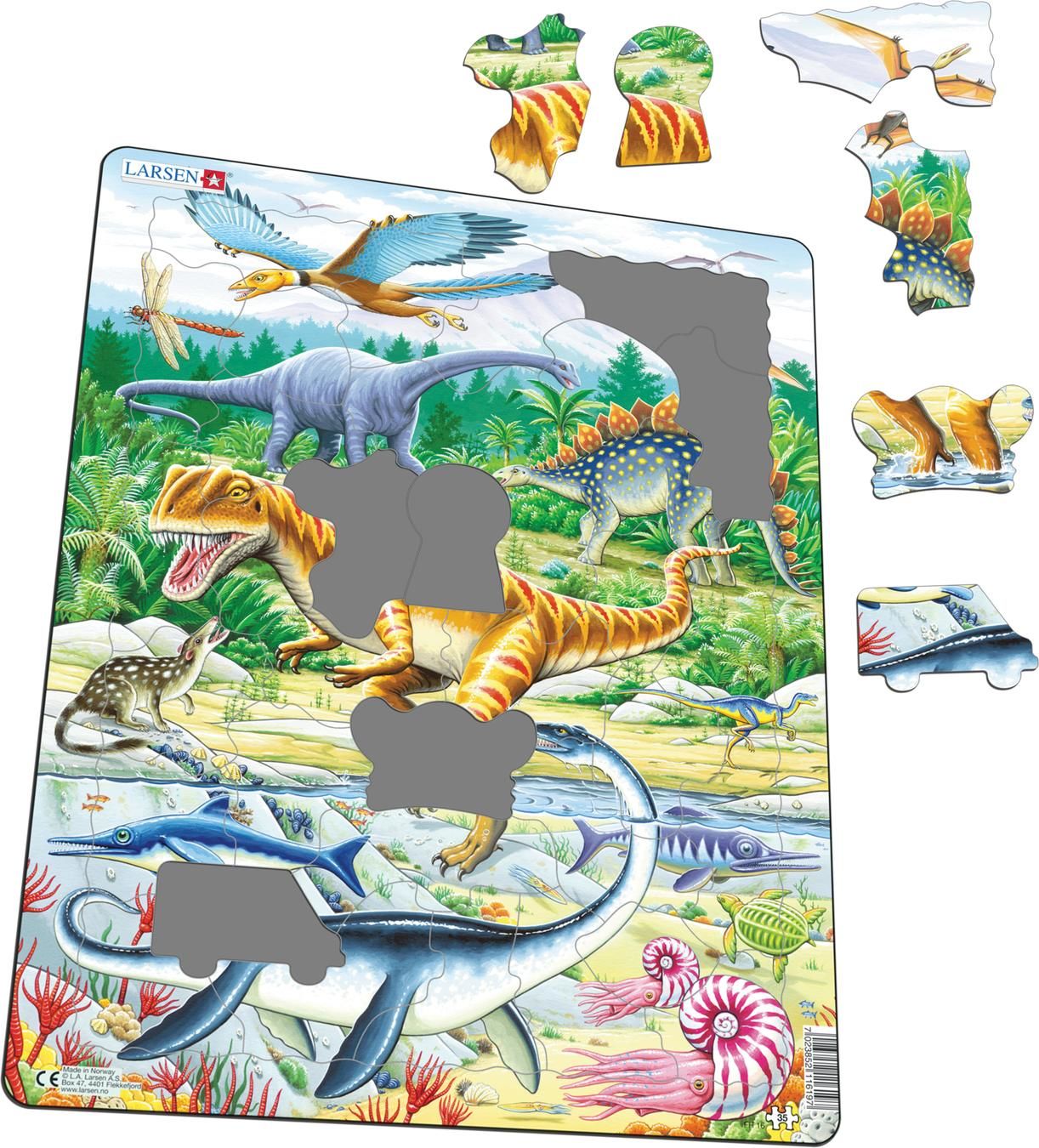 Larsen Dinosaurier Rampussel 35 Bitar|