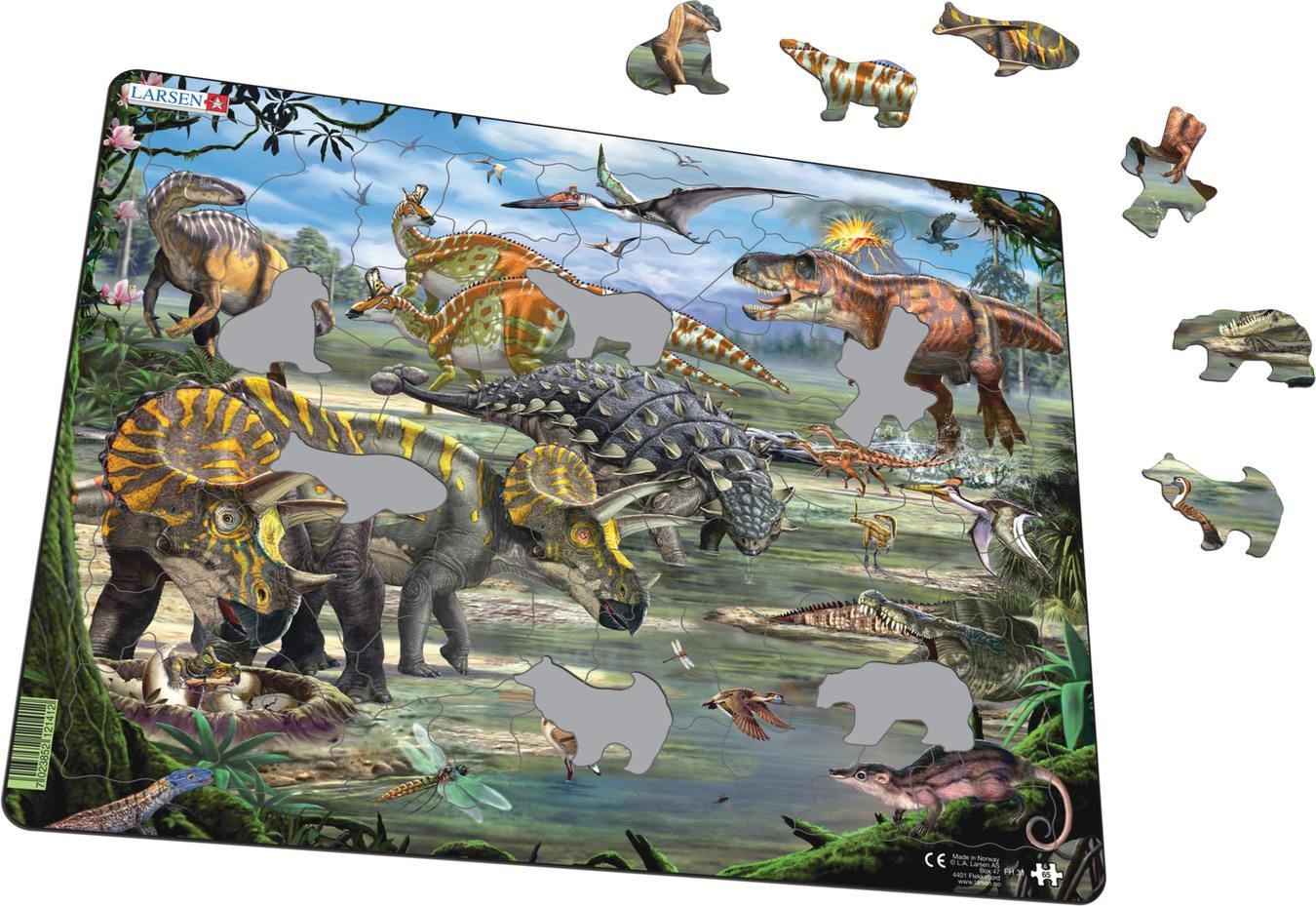 Larsen Dinosaurier Rampussel 65 Bitar|