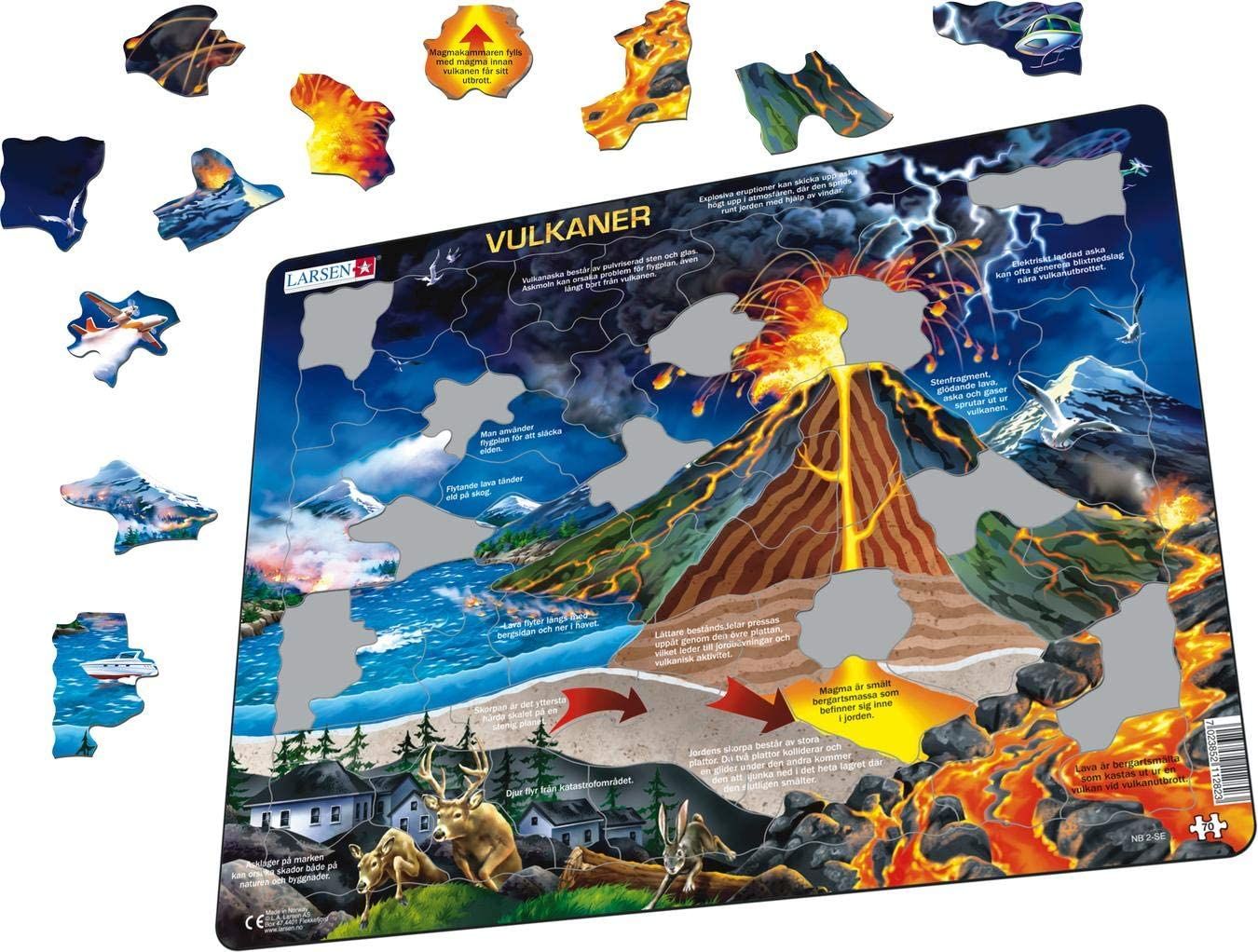Larsen Vulkaner Rampussel 70 Bitar|