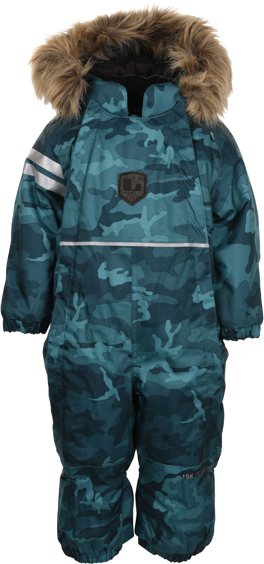 Lindberg Camo Babyoverall|Lagoon