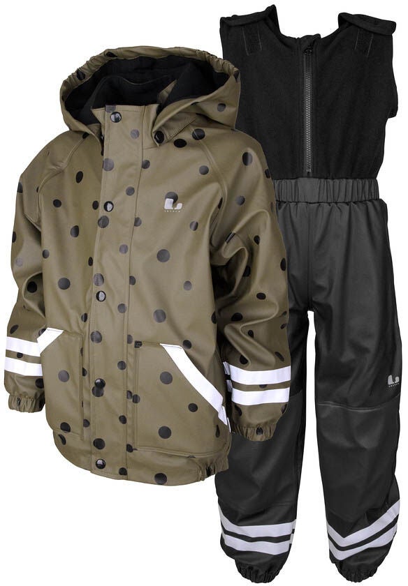 Lindberg Lekhyttan Fodrat Regnställ|Olive