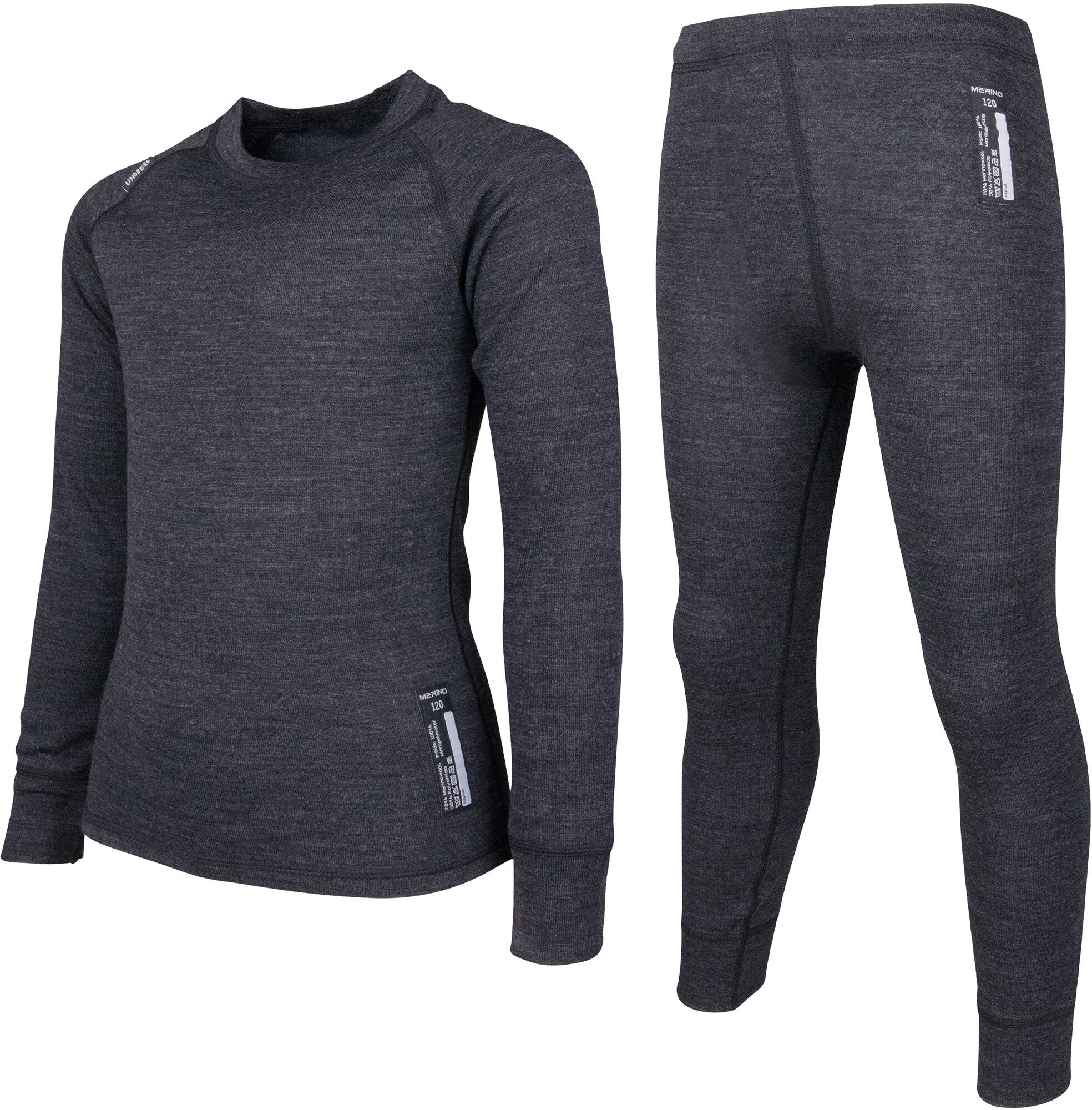 Lindberg Merino Underställ|Black Melange