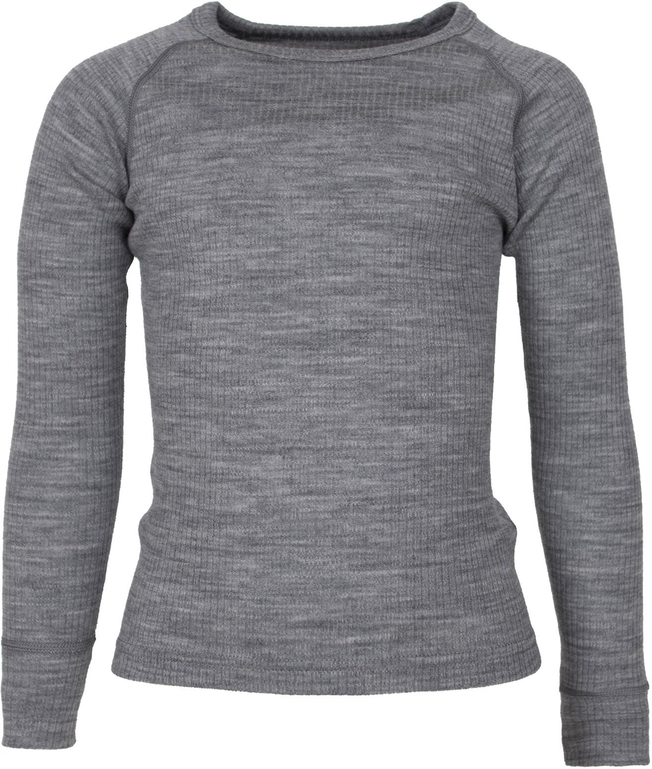 Lindberg Rib Merino Underställ|Grey Melange