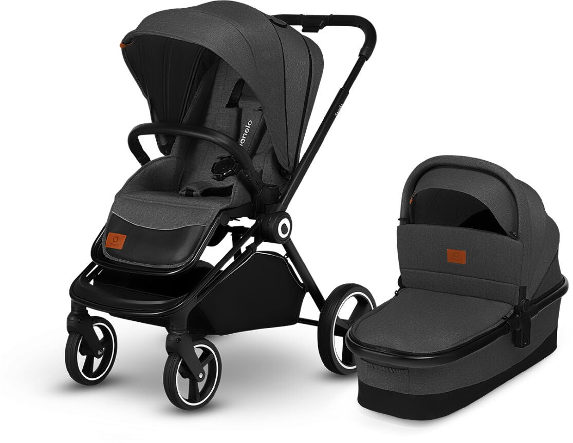 Lionelo Mika 2-in-1 Duovagn|Grey Graphite