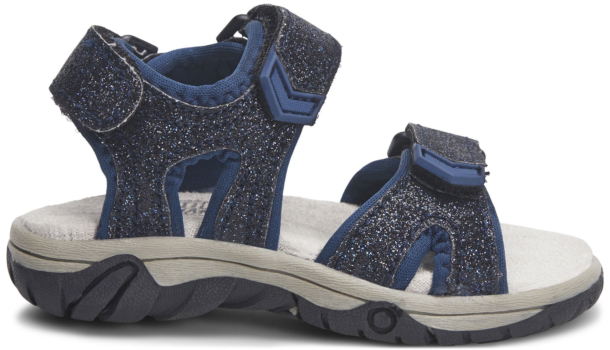 Little Champs Race Glitter Sandal|Navy 28