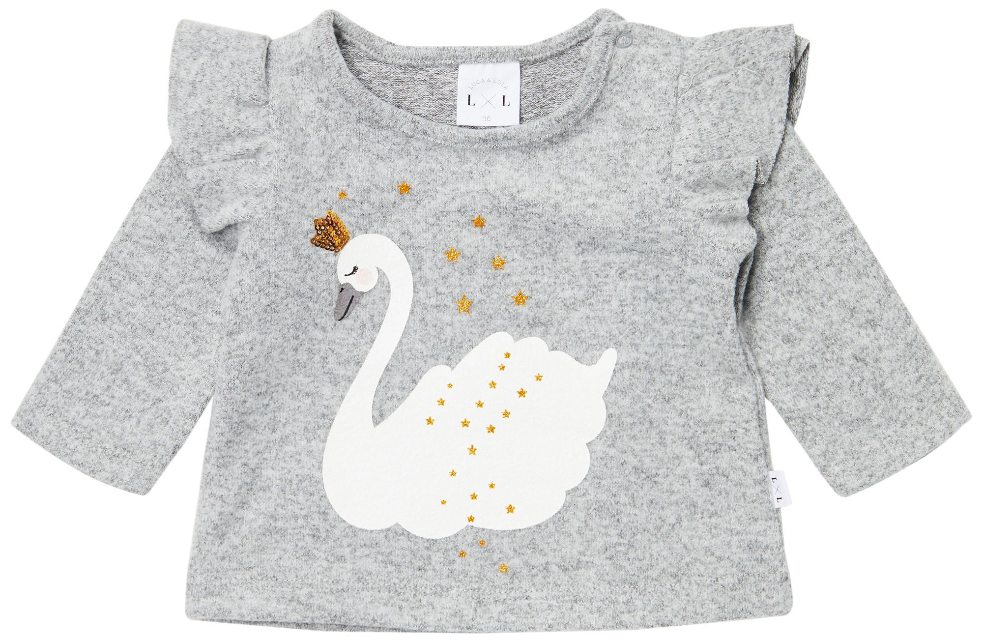 Luca &  Lola Alessandra Tröja Baby|Grey Melange 62
