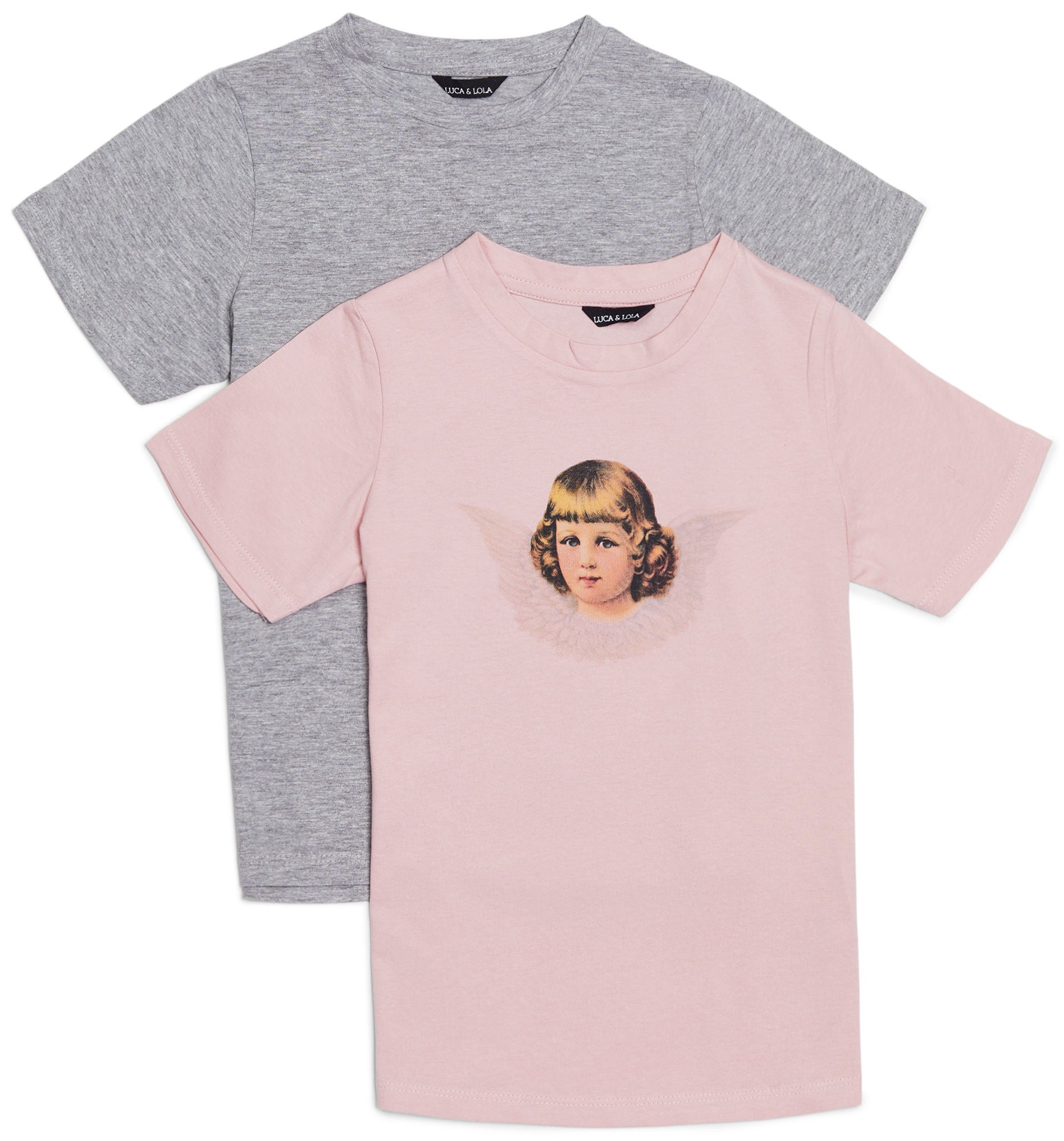 Luca &  Lola Angel Topp 2-pack|Pink 122-128