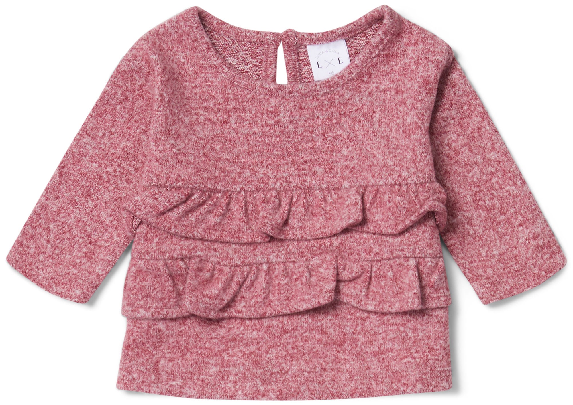 Luca &  Lola Asia Tröja Baby|Dark Pink Melange 56