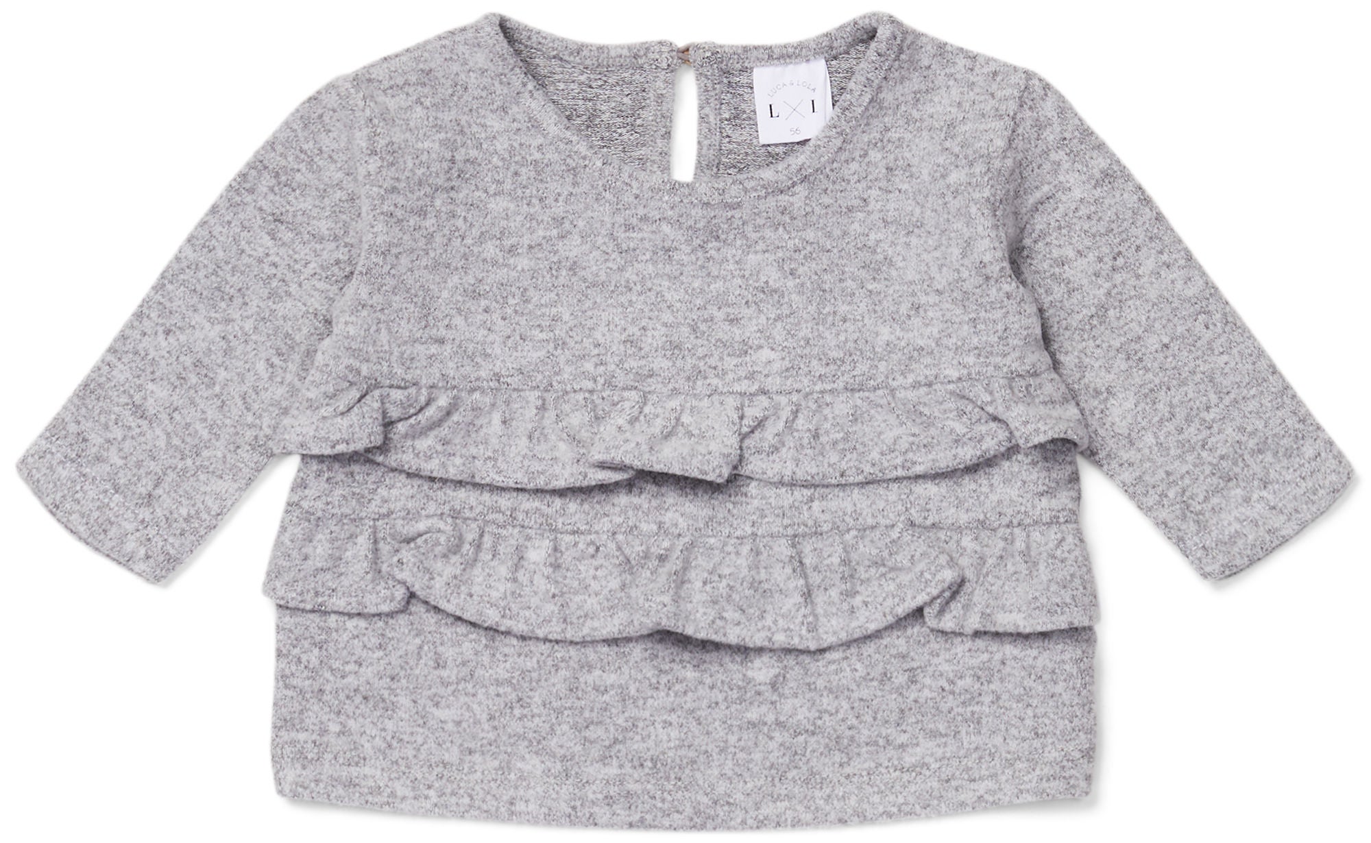 Luca &  Lola Asia Tröja Baby|Grey Melange 56