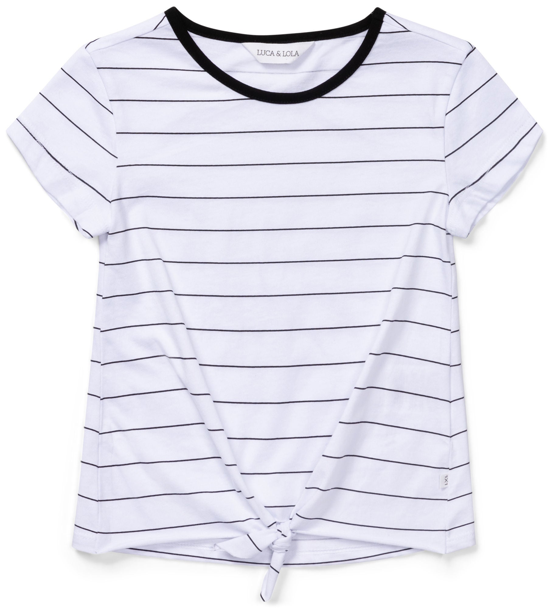 Luca &  Lola Barletta Topp|White/Black Stripes 98-104