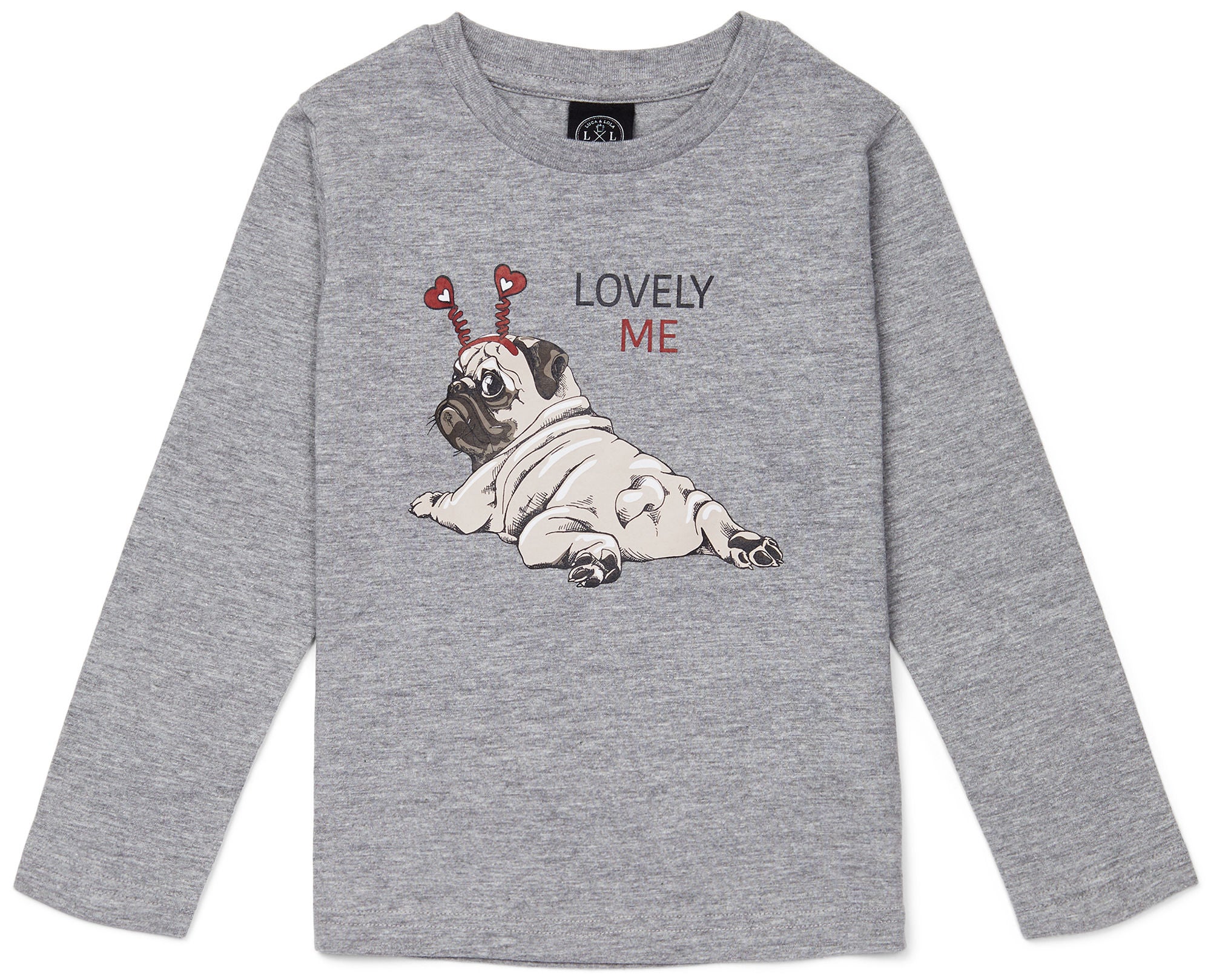 Luca &  Lola Dalenna Långärmad T-shirt|Grey Melange 122-128
