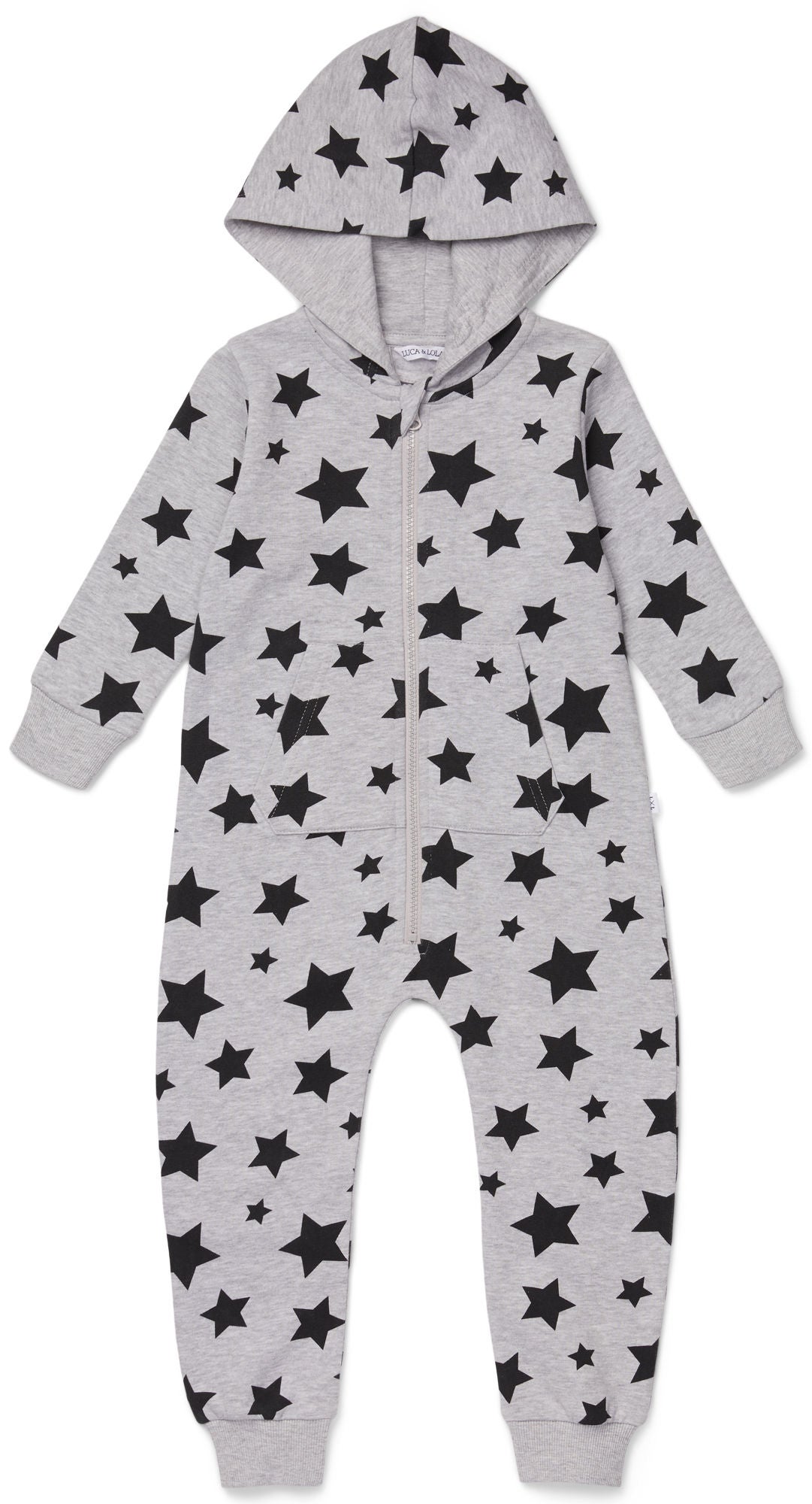 Luca &  Lola Davide Jumpsuit|Grey Melange/Stars 110-116