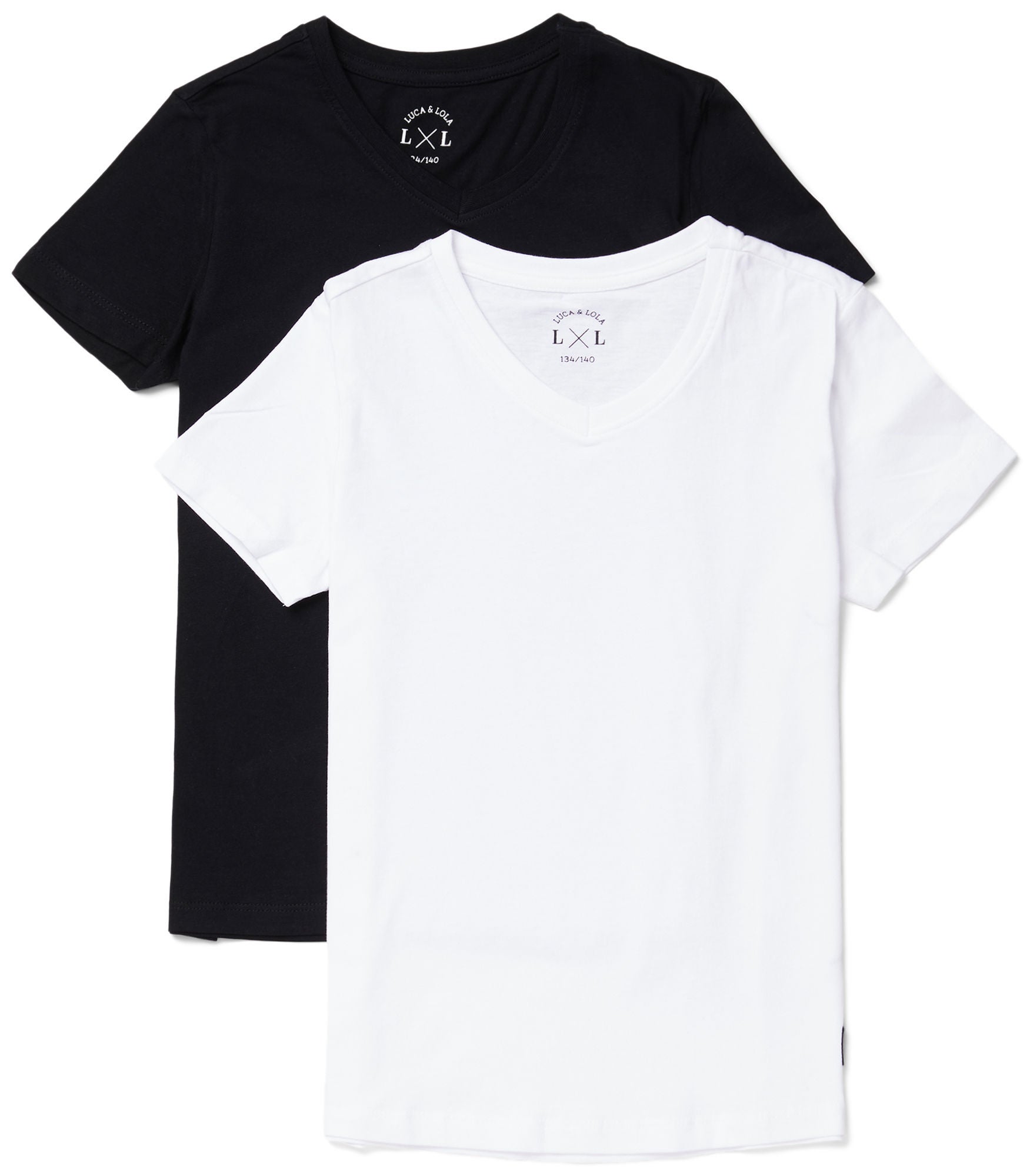 Luca &  Lola Desiderio T-Shirt 2-pack|Black/White 146-152
